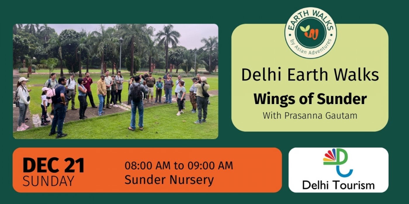 Wings of Sunder: A Birdwatching Earth walk, 21 December | Event in New Delhi | AllEvents