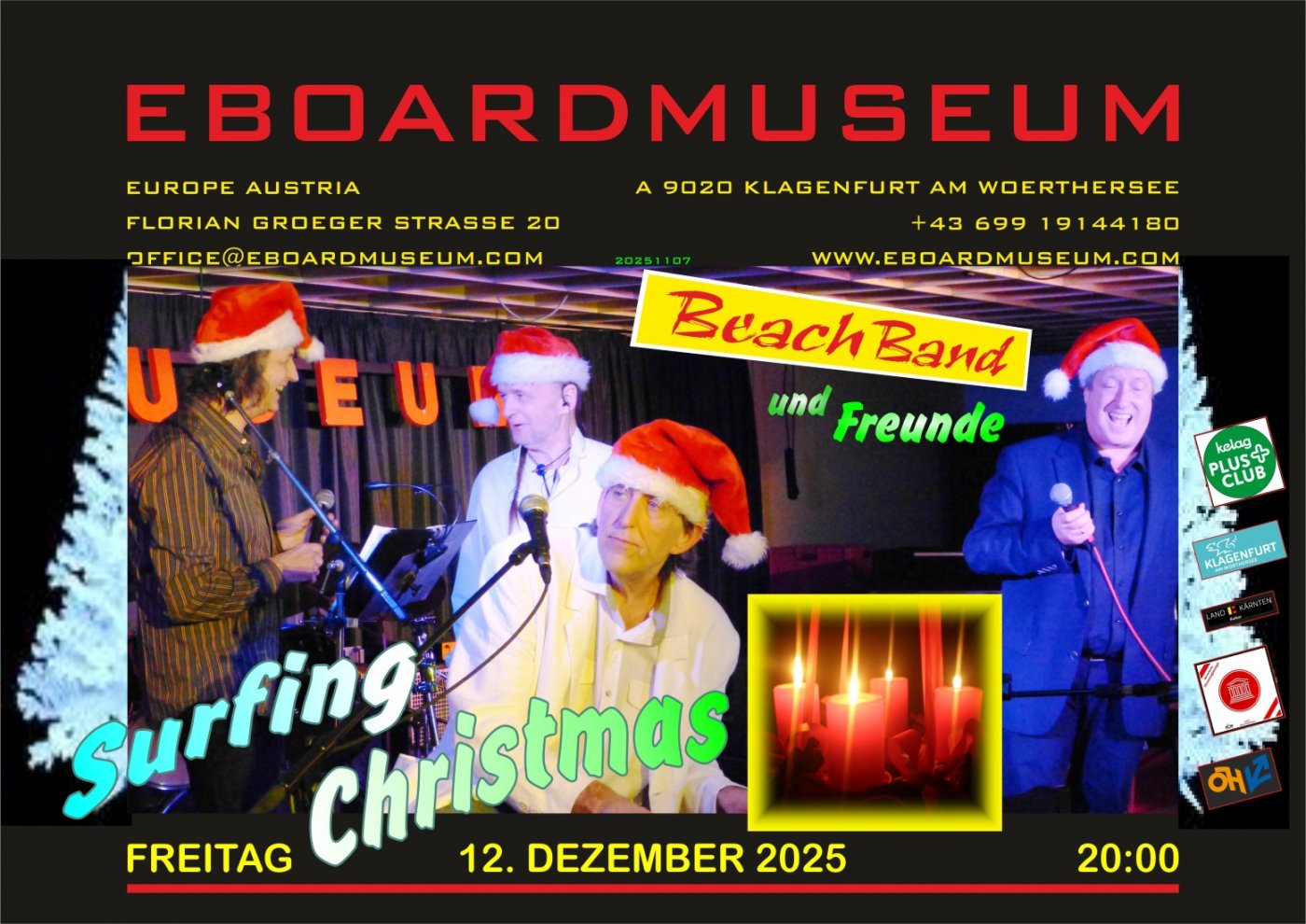 SURFING CHRISTMAS - Die Weihnachts Show der BEACH BAND, 12 December | Event in Klagenfurt | AllEvents