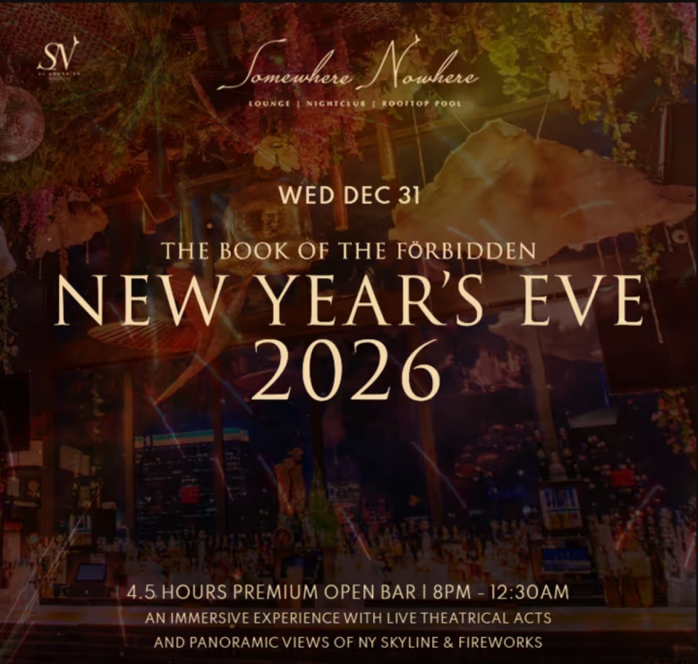 The Book of the Forbidden: NYE 2026, 31 December | Event in New York | AllEvents