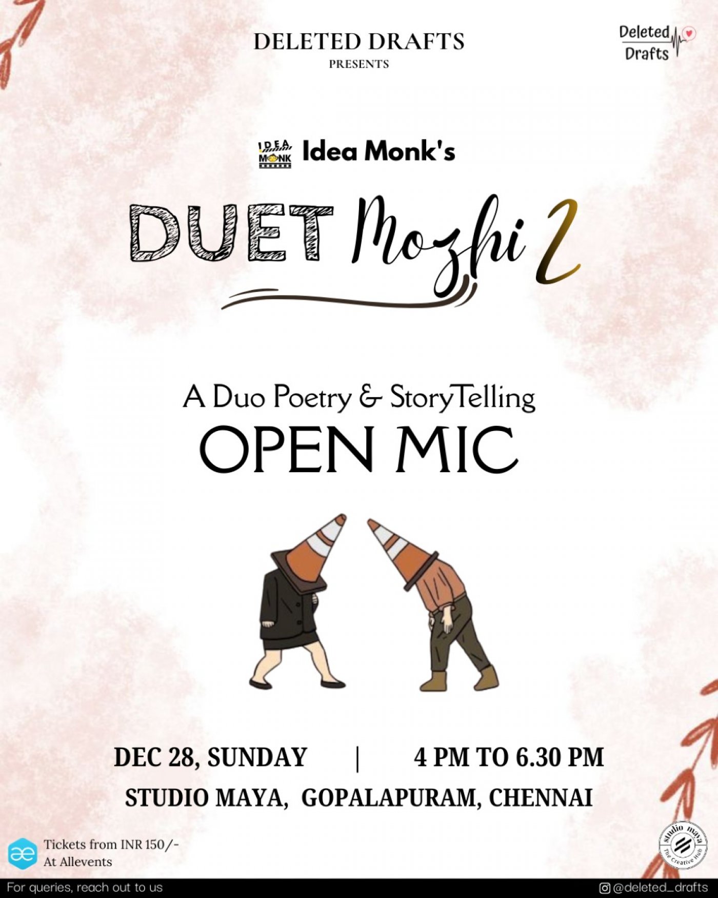 Duet Mozhi 2 - Open Mic, 28 December | Event in Chennai | AllEvents