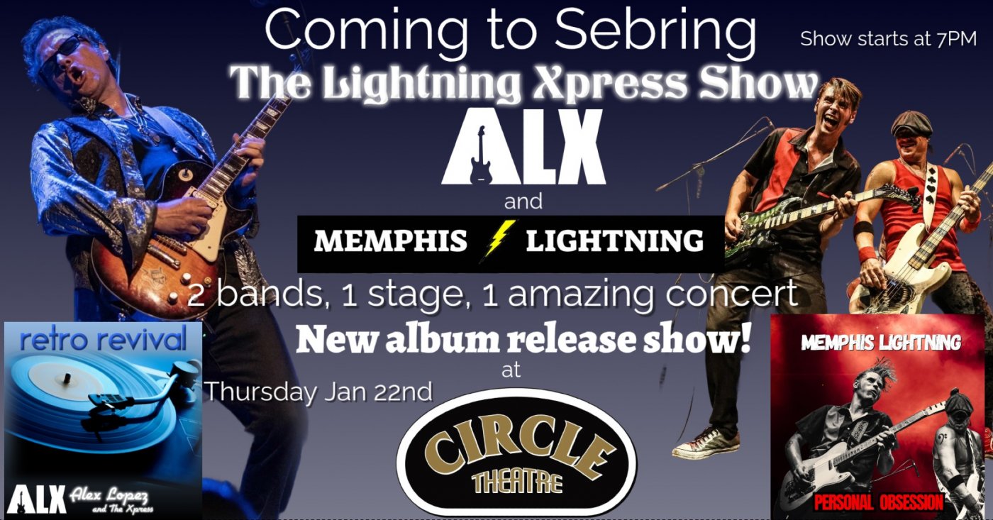 Blues Rock Alex Lopez and Memphis Lightning, 22 January | Event in Sebring | AllEvents