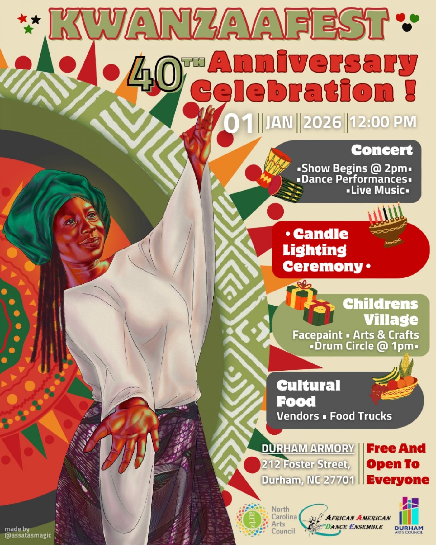 40 Kwanzaa Festival, 1 January | Event in Durham | AllEvents