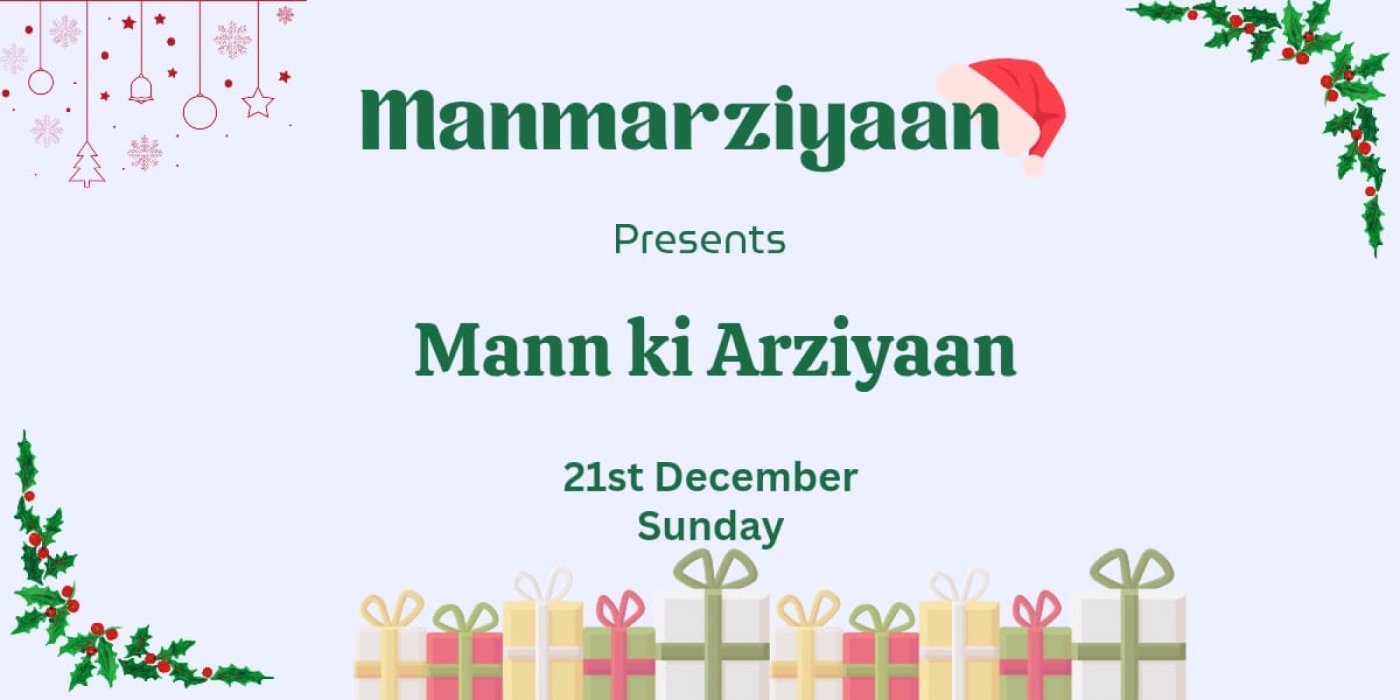 Manmarziyaan: Mann Ki Arziyaan, 21 December | Event in Ahmedabad | AllEvents