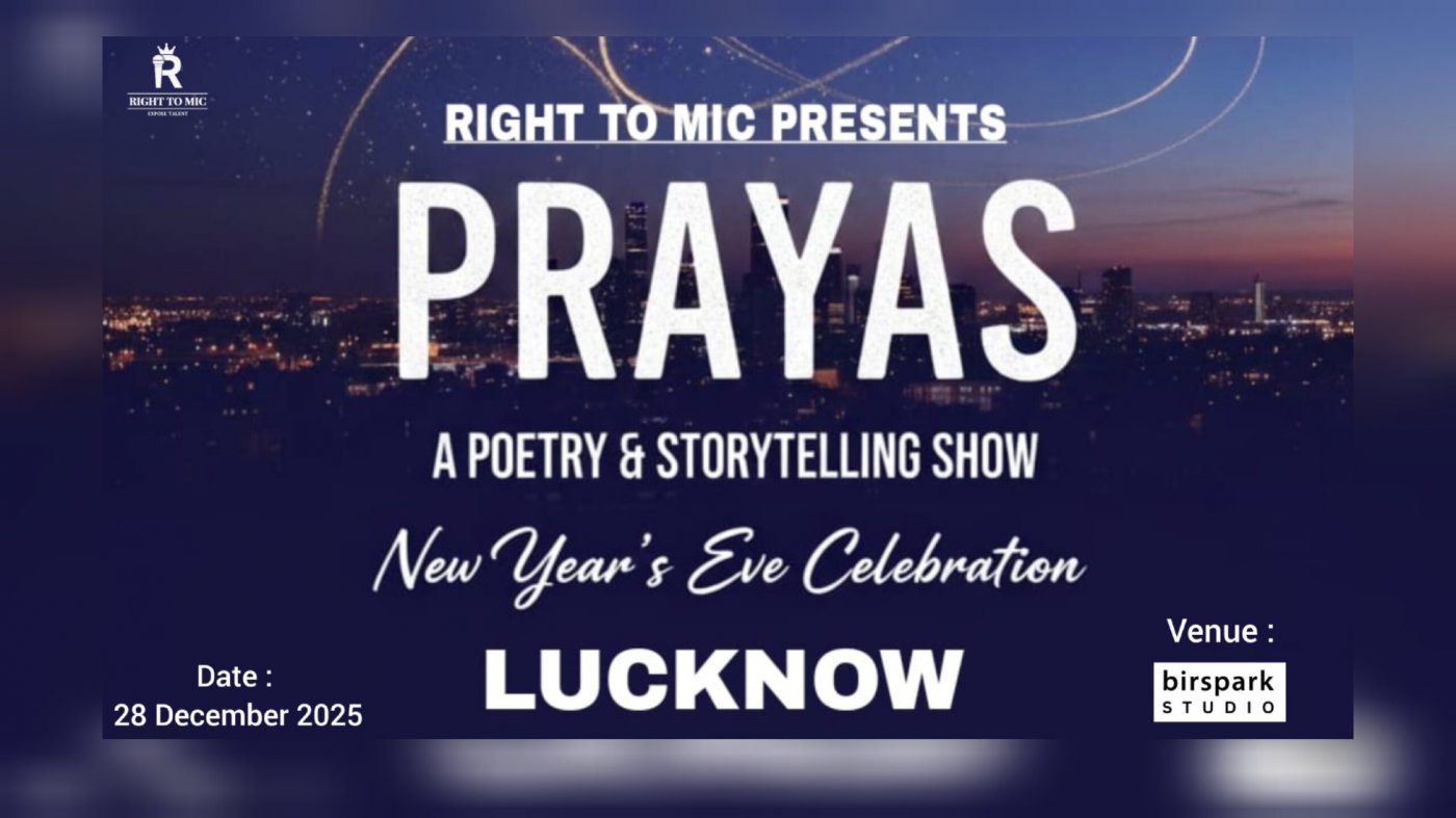 Prayas (A Poetry & Storytelling show), 28 December | Event in Lucknow | AllEvents