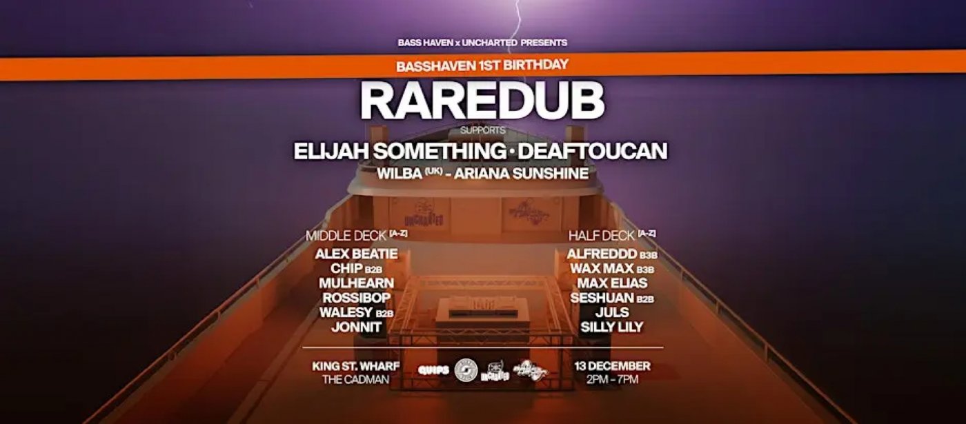 BASS HAVEN X UNCHARTED SUNSET BOAT PARTY, 13 December | Event in Sydney | AllEvents