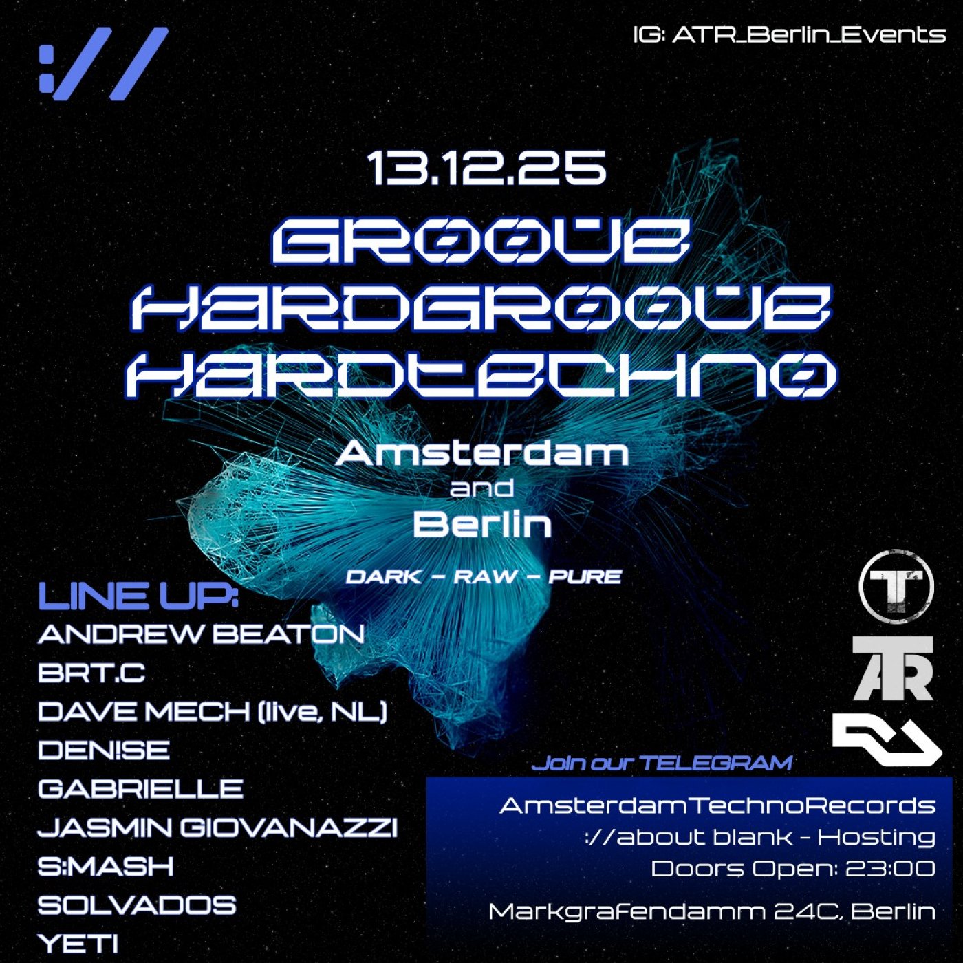 Amsterdam Techno Records and ://about blank on Saturday's [Amsterdam and Berlin], 13 December | Event in Berlin