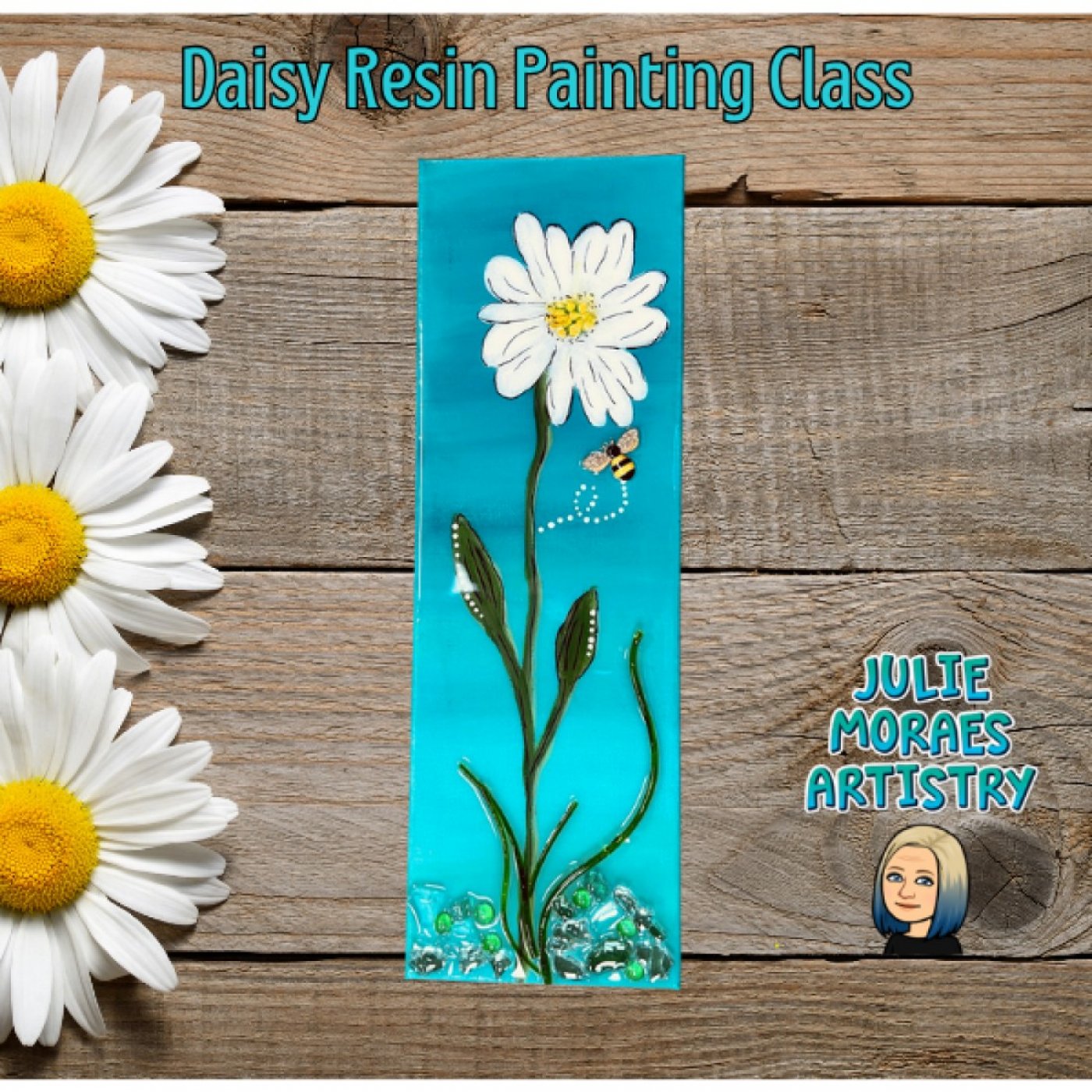 Lovely Daisy Resin Painting Workshop ~ADVANCED RESERVATION REQUIRED, 3 January | Event in Anchorage | AllEvents