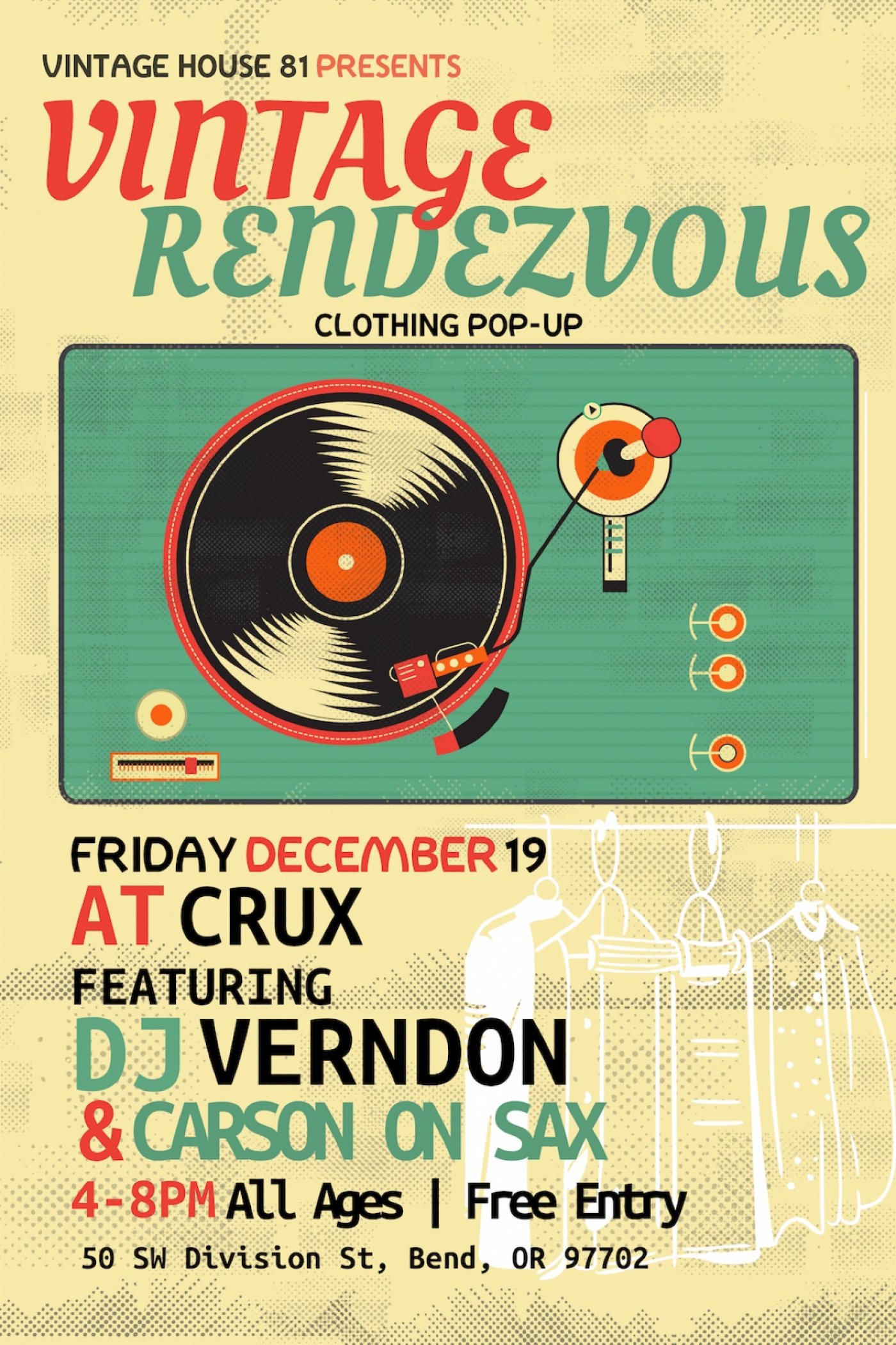 VINTAGE RENDEZVOUS @ CRUX, 19 December | Event in Bend | AllEvents