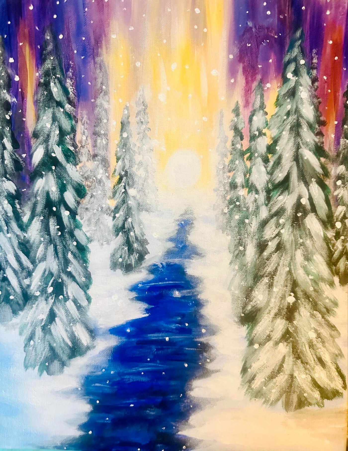 Winter Forest Paint Night!, 23 December | Event in Happy Valley | AllEvents