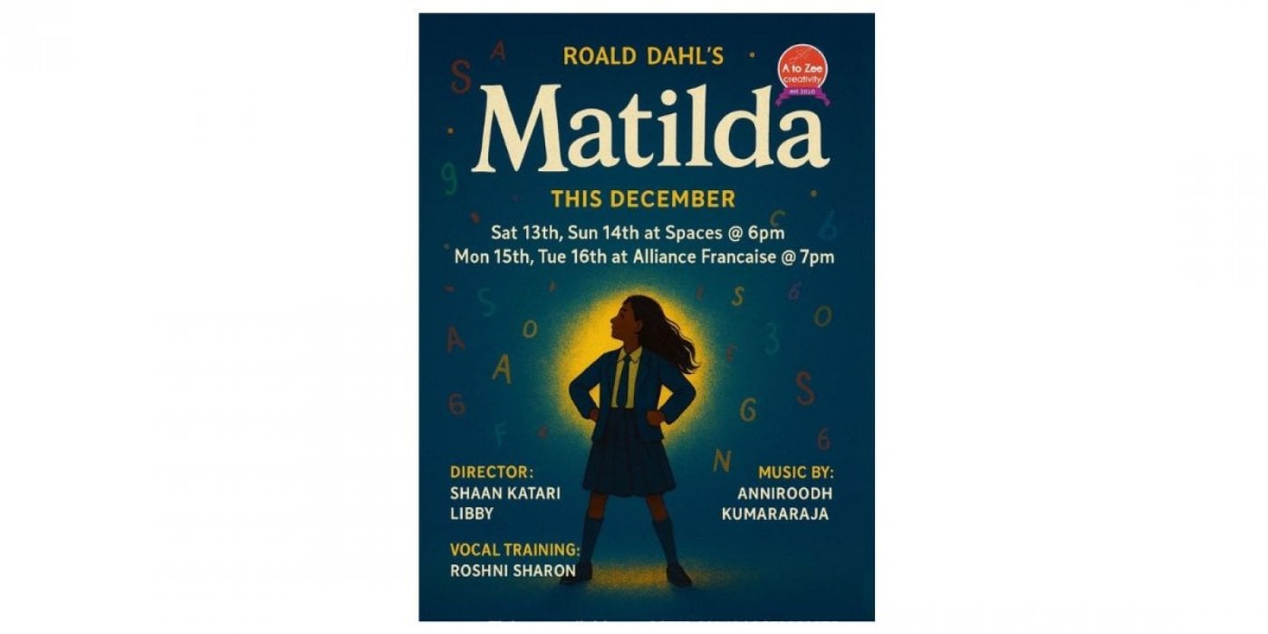 MATILDA! (A PLAY BY A TO ZEE CREATIVITY CHILD ACTORS), 16 December | Event in Chennai | AllEvents