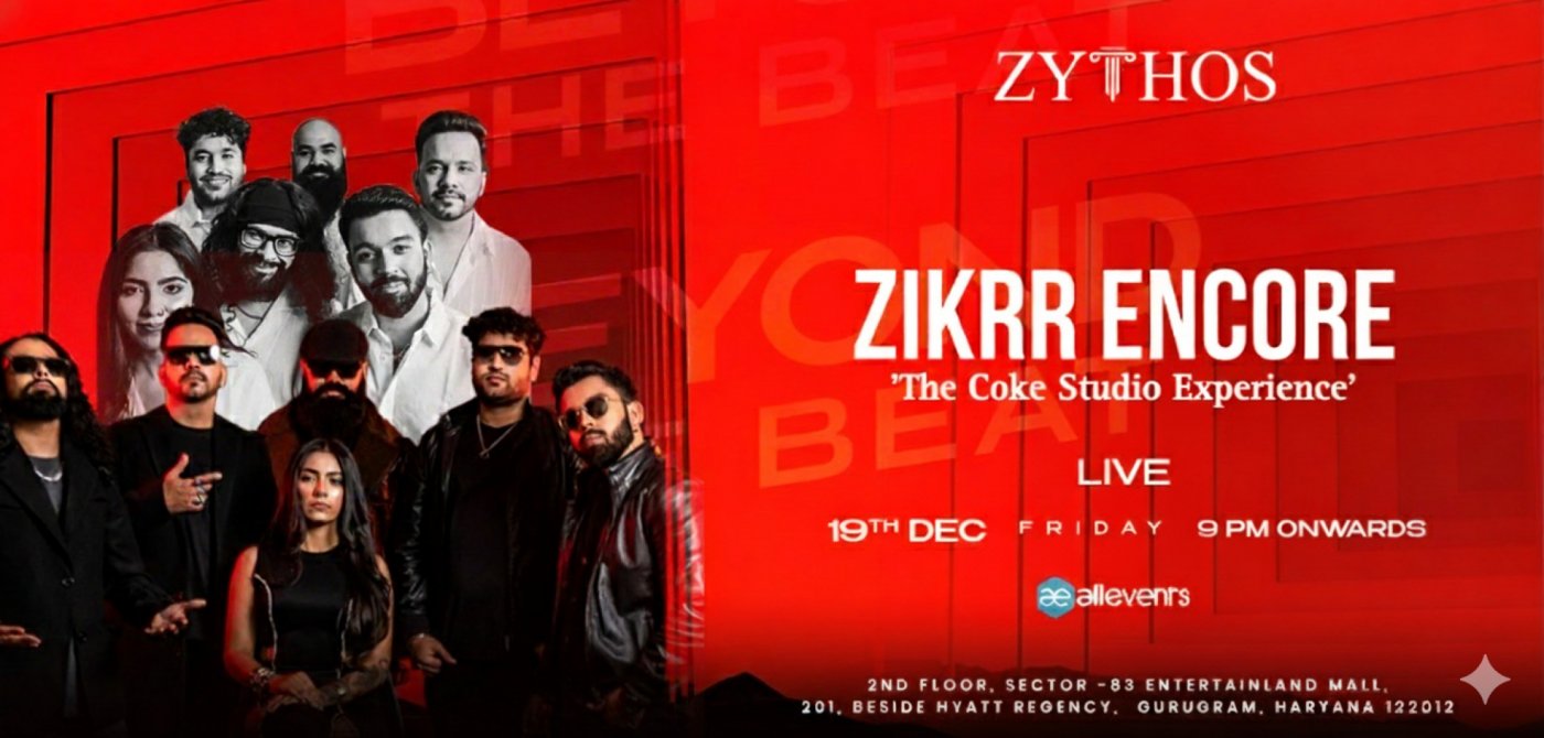 Zikrr Encore Live- ''The coke studio experience'', 19 December | Event in Manesar | AllEvents