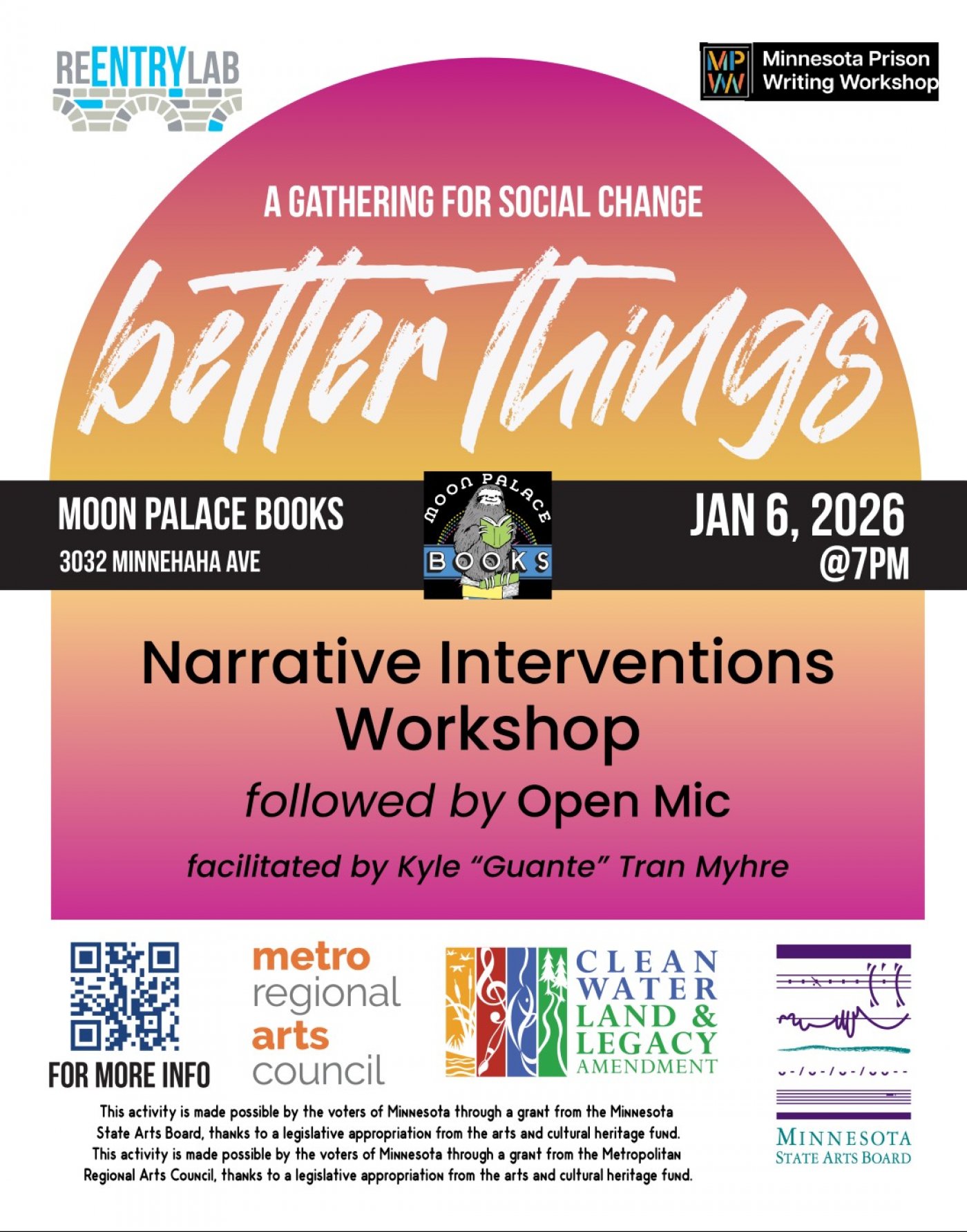 Better Things Gathering and Open Mic (January 2026), 6 January | Event in Minneapolis | AllEvents