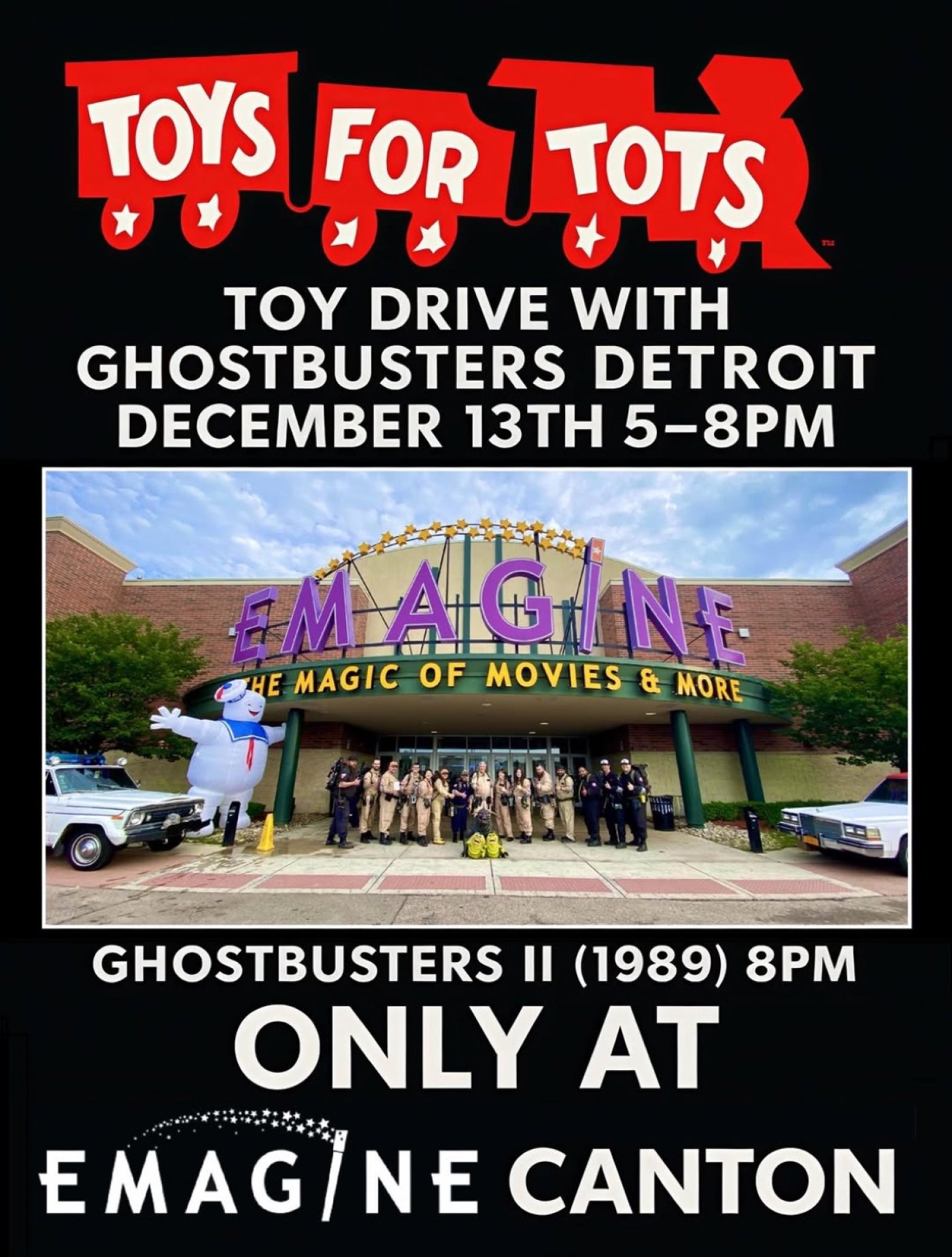Ghostbusters Detroit Visits Emagine Canton For A Festive Night Of Giving & Fun! , 13 December | AllEvents