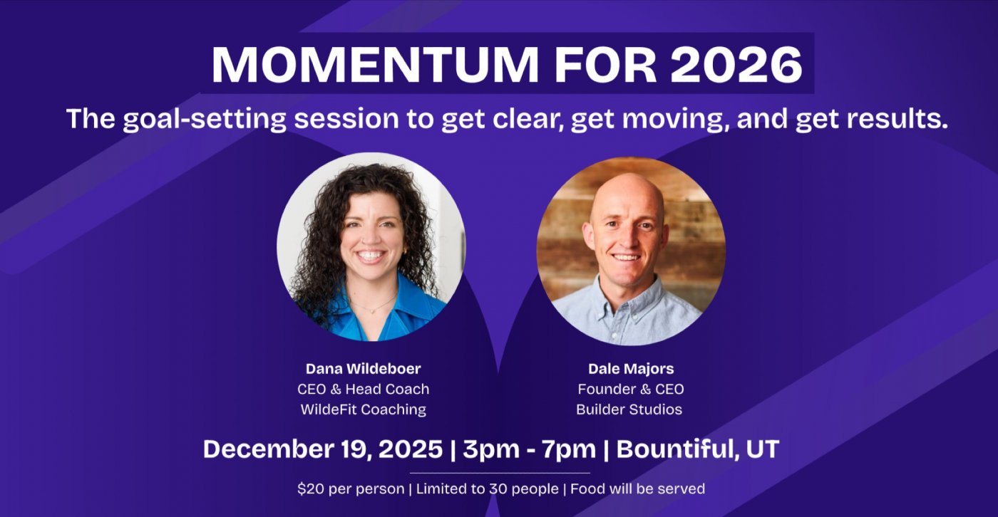 Momentum For 2026 @ Builder Studios, 19 December | Event in Bountiful | AllEvents