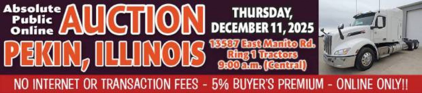 Online Tractor Auction Pekin, IL December 2025 – Bid on Quality Farm Equipment, 11 December | Event in Pekin