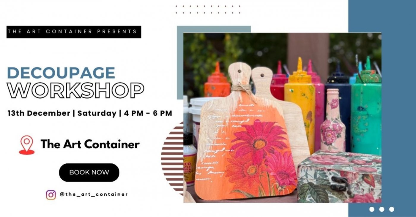 Decoupage On Cheese Board Workshop, 13 December | Event in Ahmedabad | AllEvents