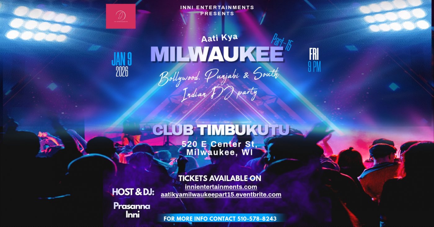 Aati Kya Milwaukee Part-15, 9 January | Event in Milwaukee | AllEvents