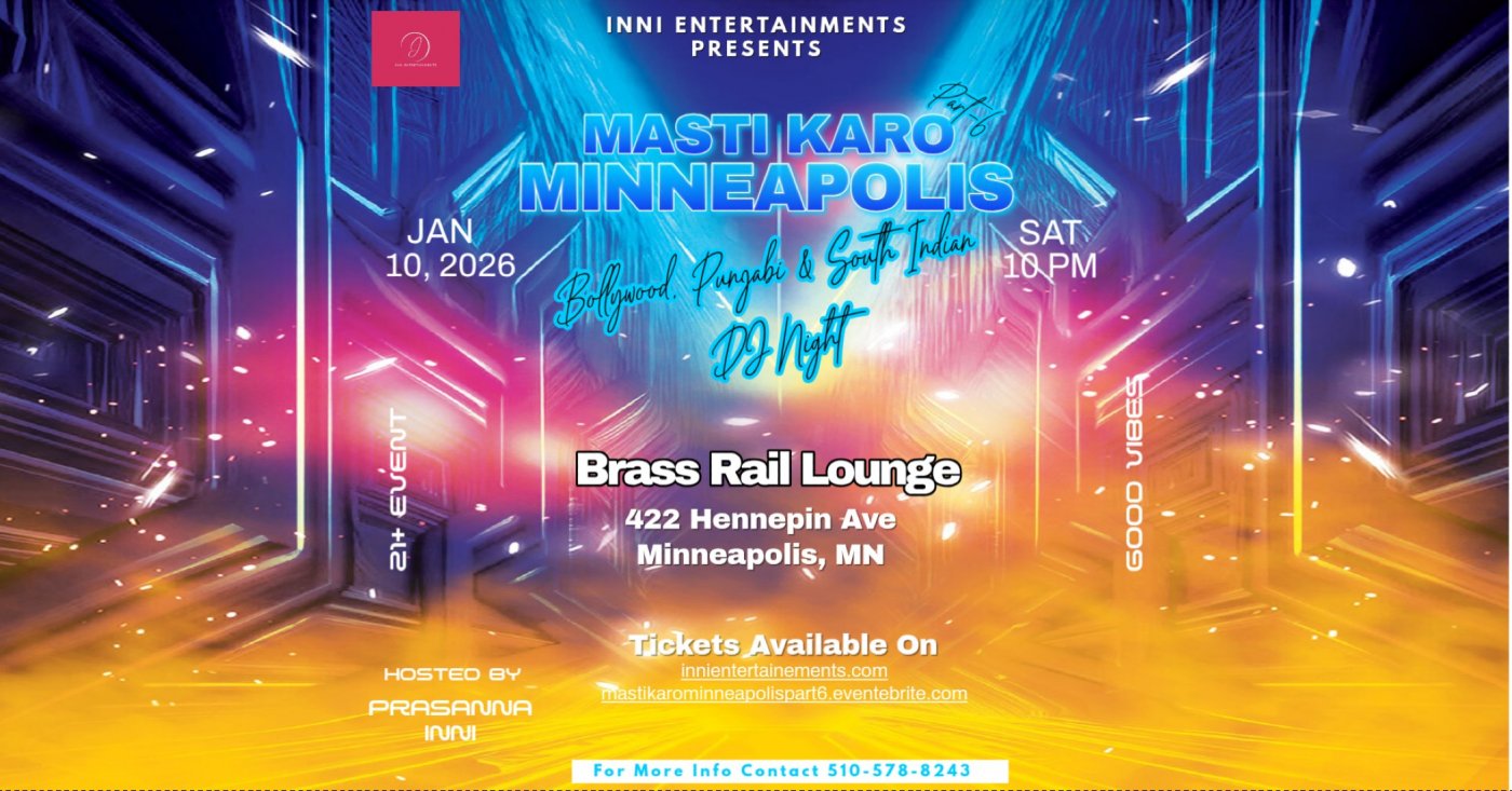 Masti Karo Minneapolis Part-6, 10 January | Event in Minneapolis | AllEvents