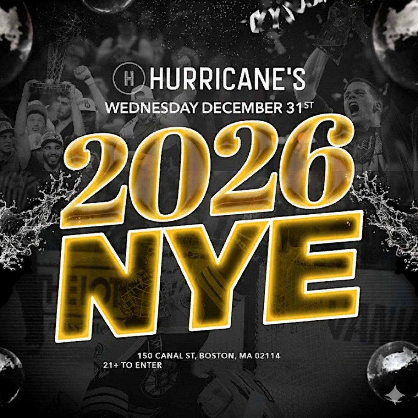 HURRICANE'S at The Garden - New Year's Eve 2026 - Boston, 31 December | Event in Boston | AllEvents