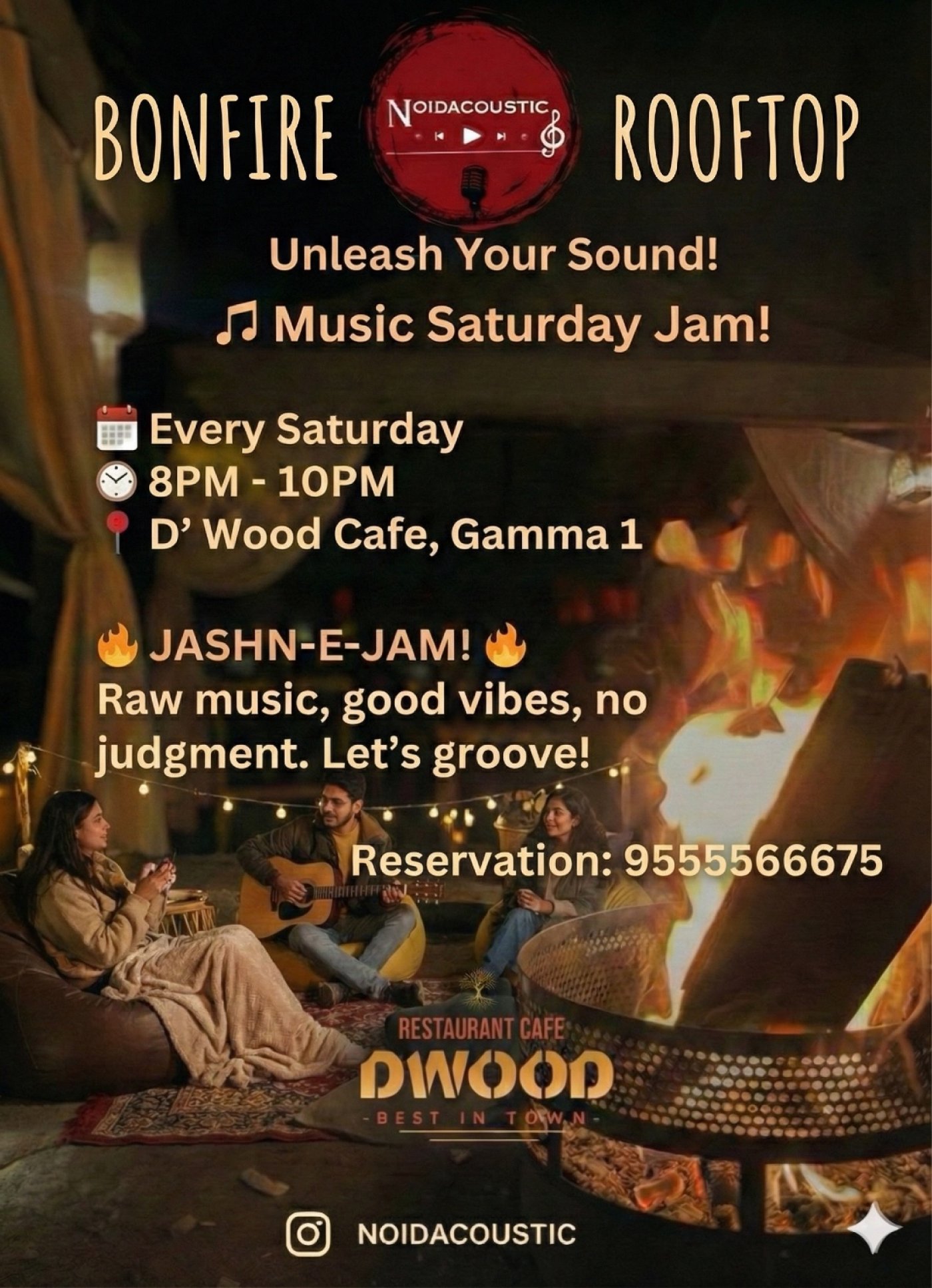 Jashn-e-Jam Noid-Acoustic X D’Wood, 13 December | Event in Greater Noida | AllEvents