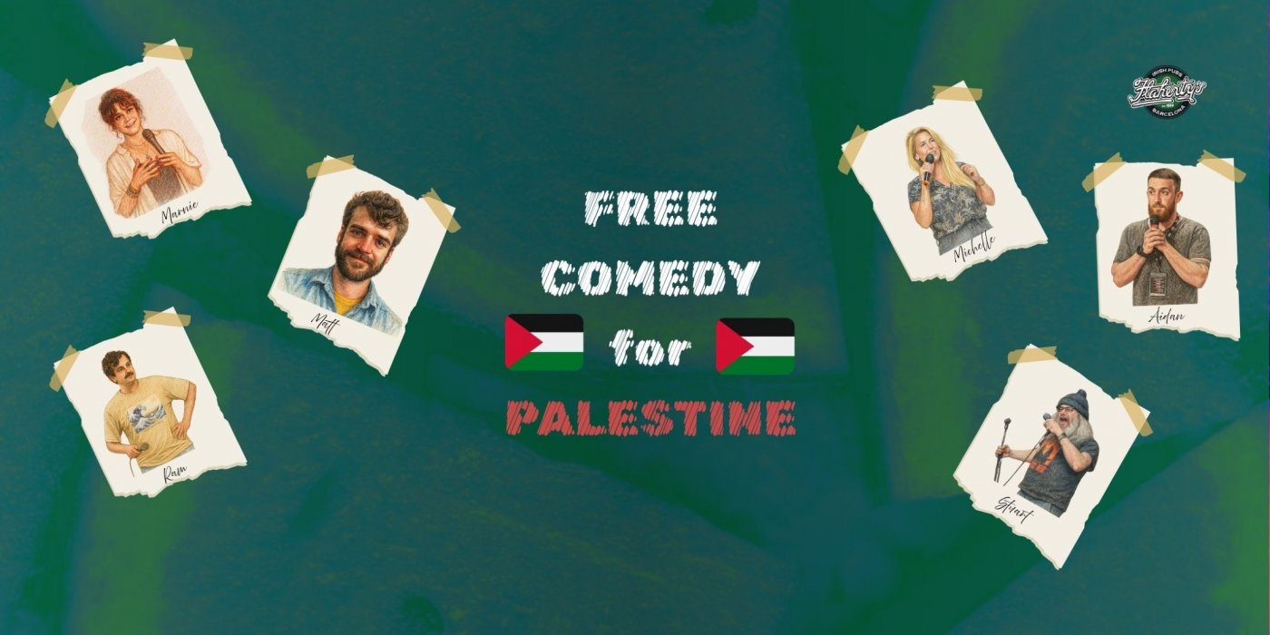Free Comedy for Palestine, 17 December | Event in Barcelona | AllEvents