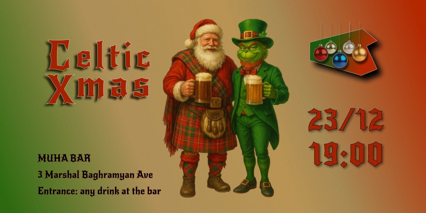Celtic Christmas Party, 23 December | Event in Yerevan | AllEvents