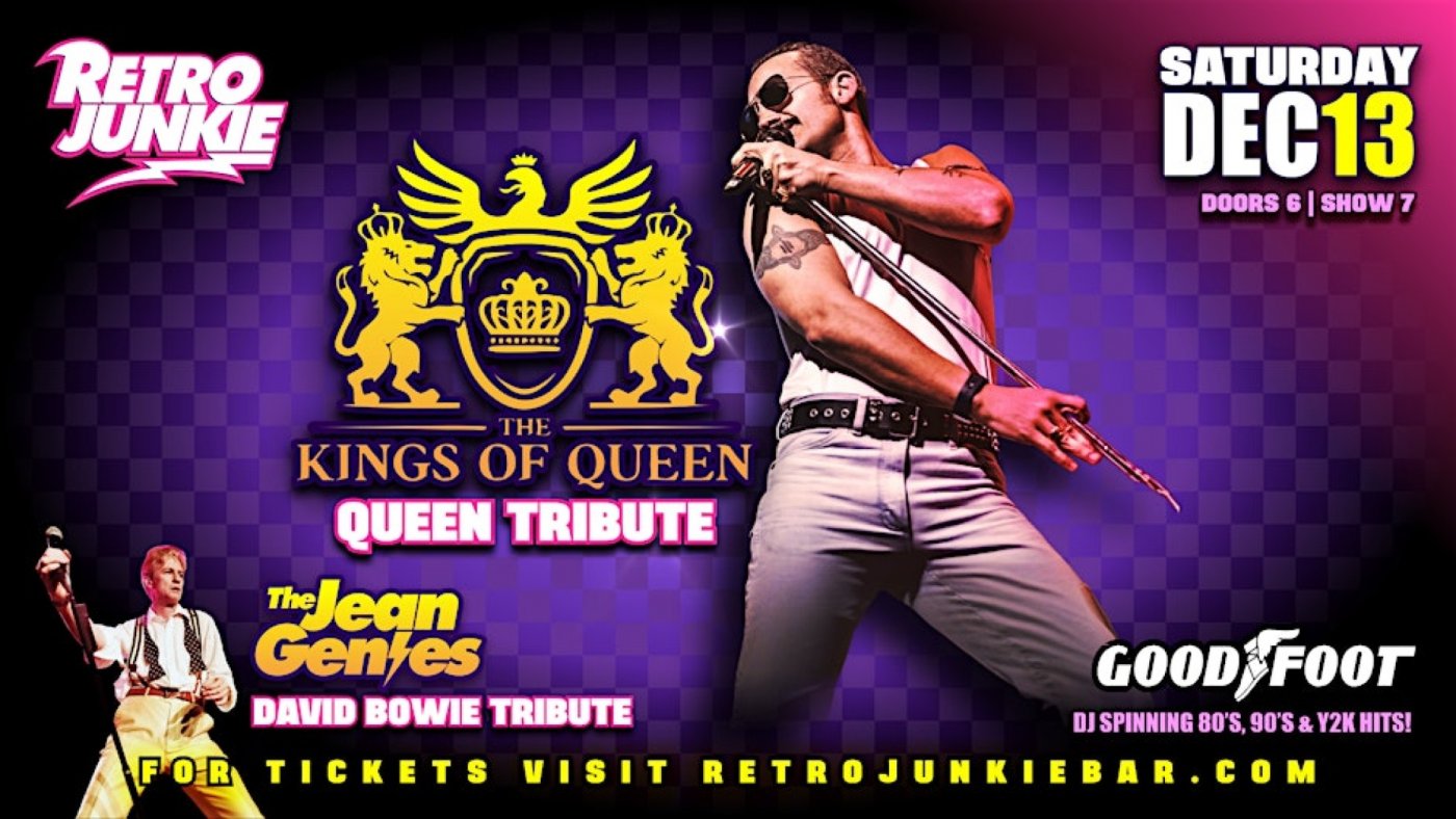 THE KINGS OF QUEEN (Queen Tribute) + THE JEAN GENIES (David Bowie Tribute), 13 December | Event in Walnut Creek