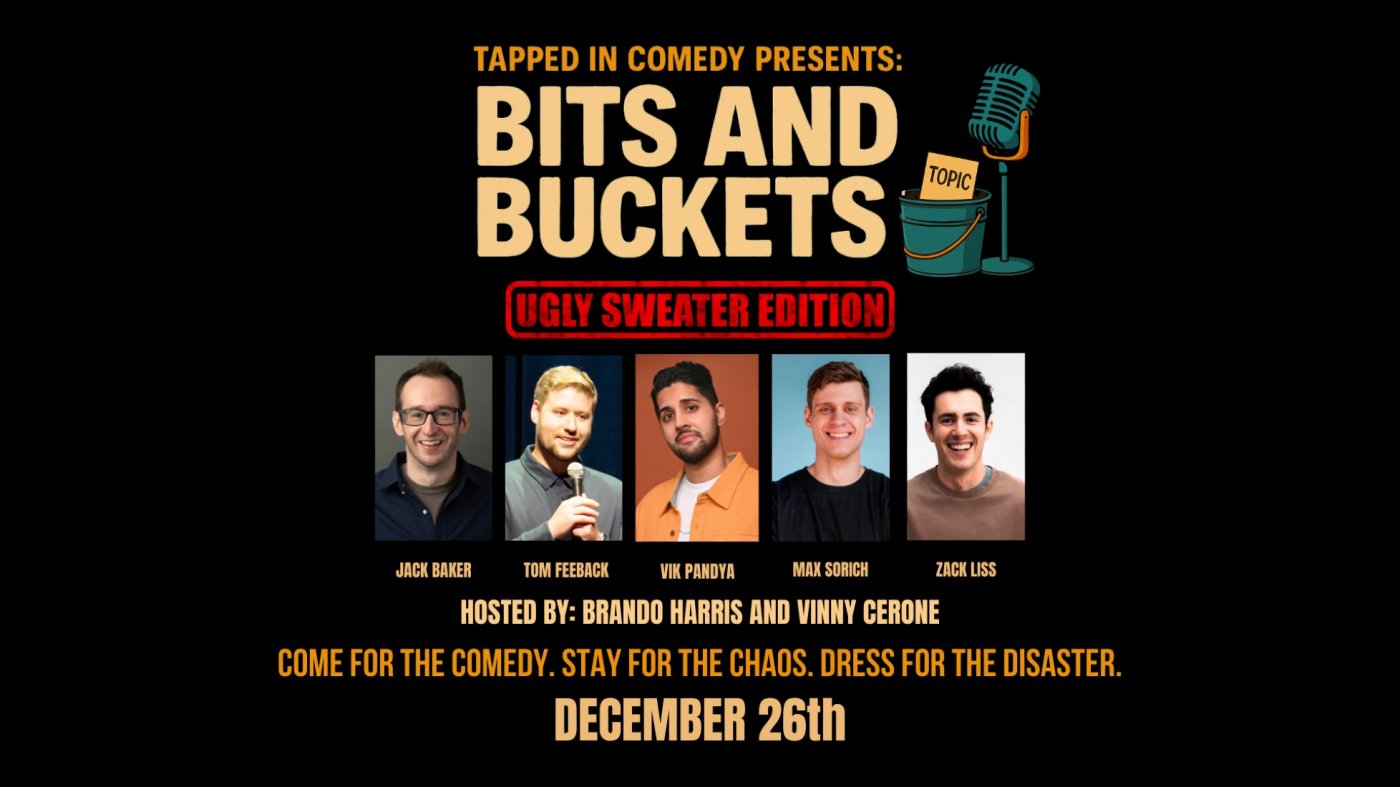 Tapped In Comedy Presents: Bits and Buckets - Ugly Sweater Edition, 26 December | Event in Batavia | AllEvents