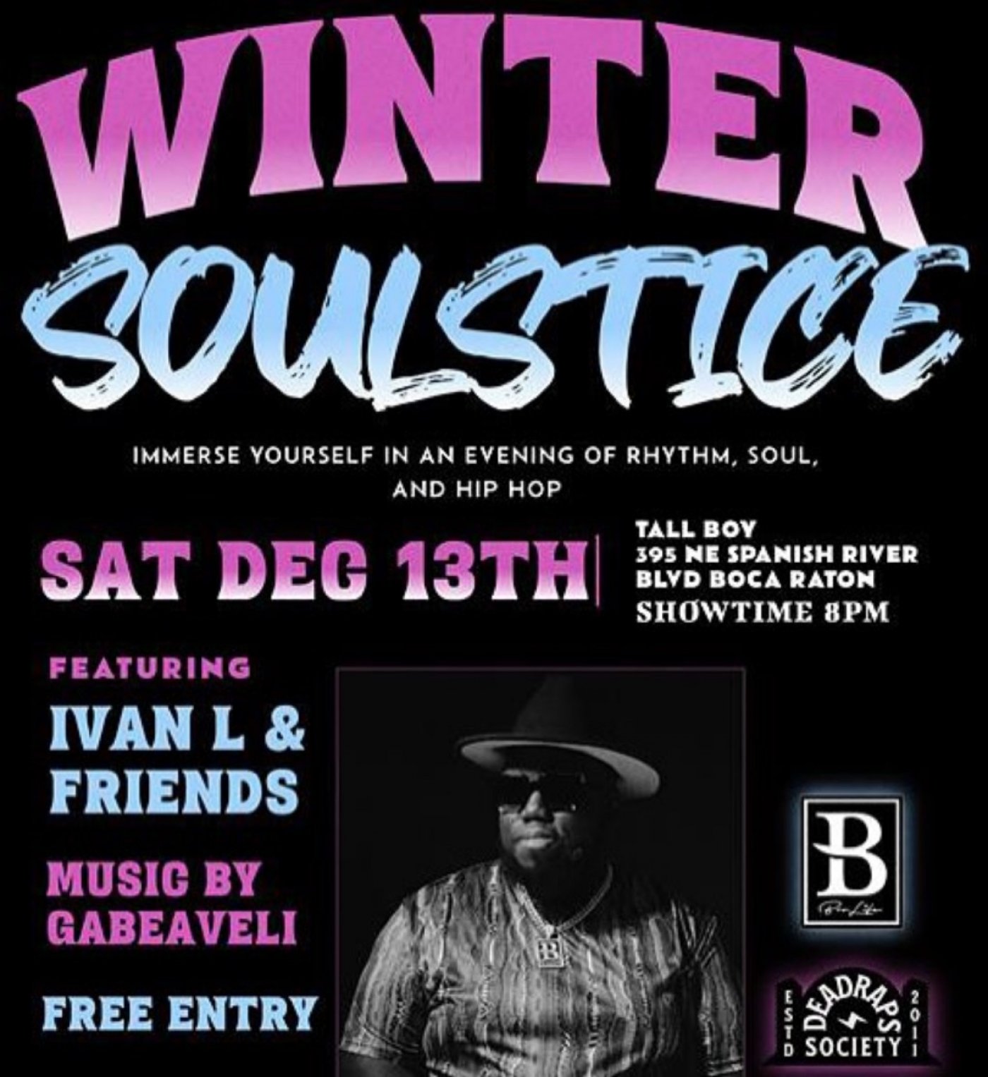 Tall Boy’s Winter Soulstice, 13 December | Event in Boca Raton | AllEvents