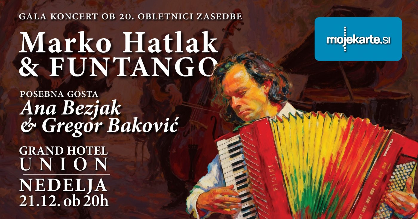 Božični gala koncert Marko Hatlak & FUNtango, 21 December | Event in Ljubljana | AllEvents