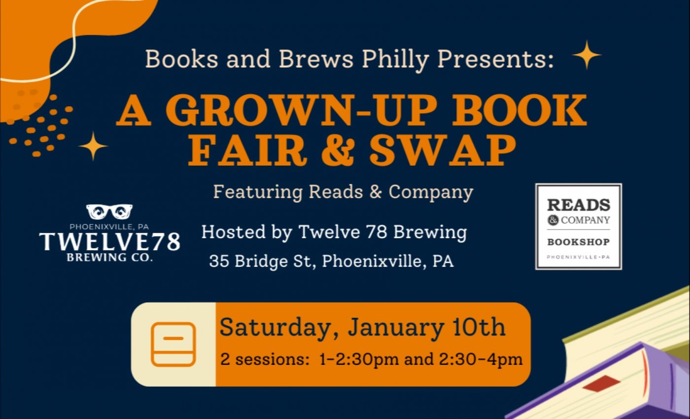 Grown-Up Book Fair and Swap-Phoenixville-2nd Session, 10 January | Event in Phoenixville | AllEvents