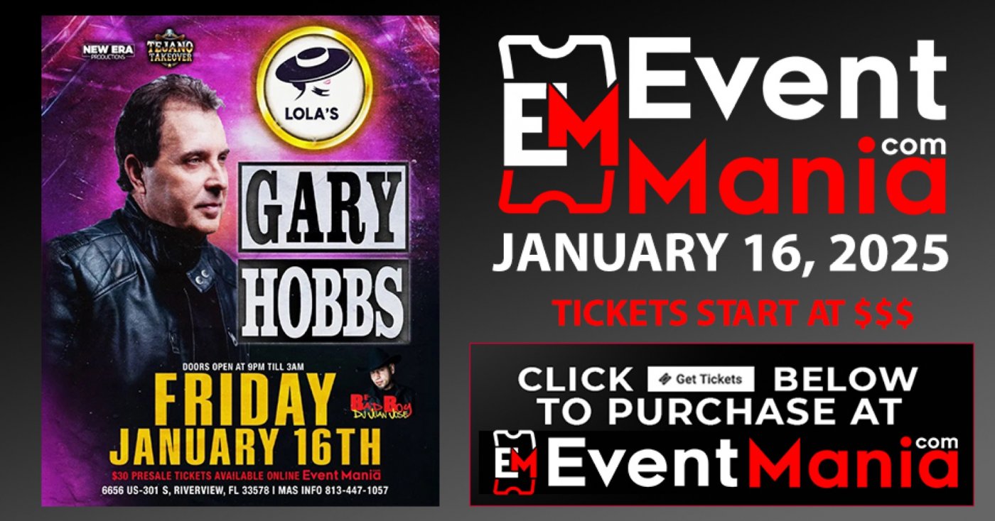 Gary Hobbs - Riverview, FL, 16 January | Event in Riverview | AllEvents