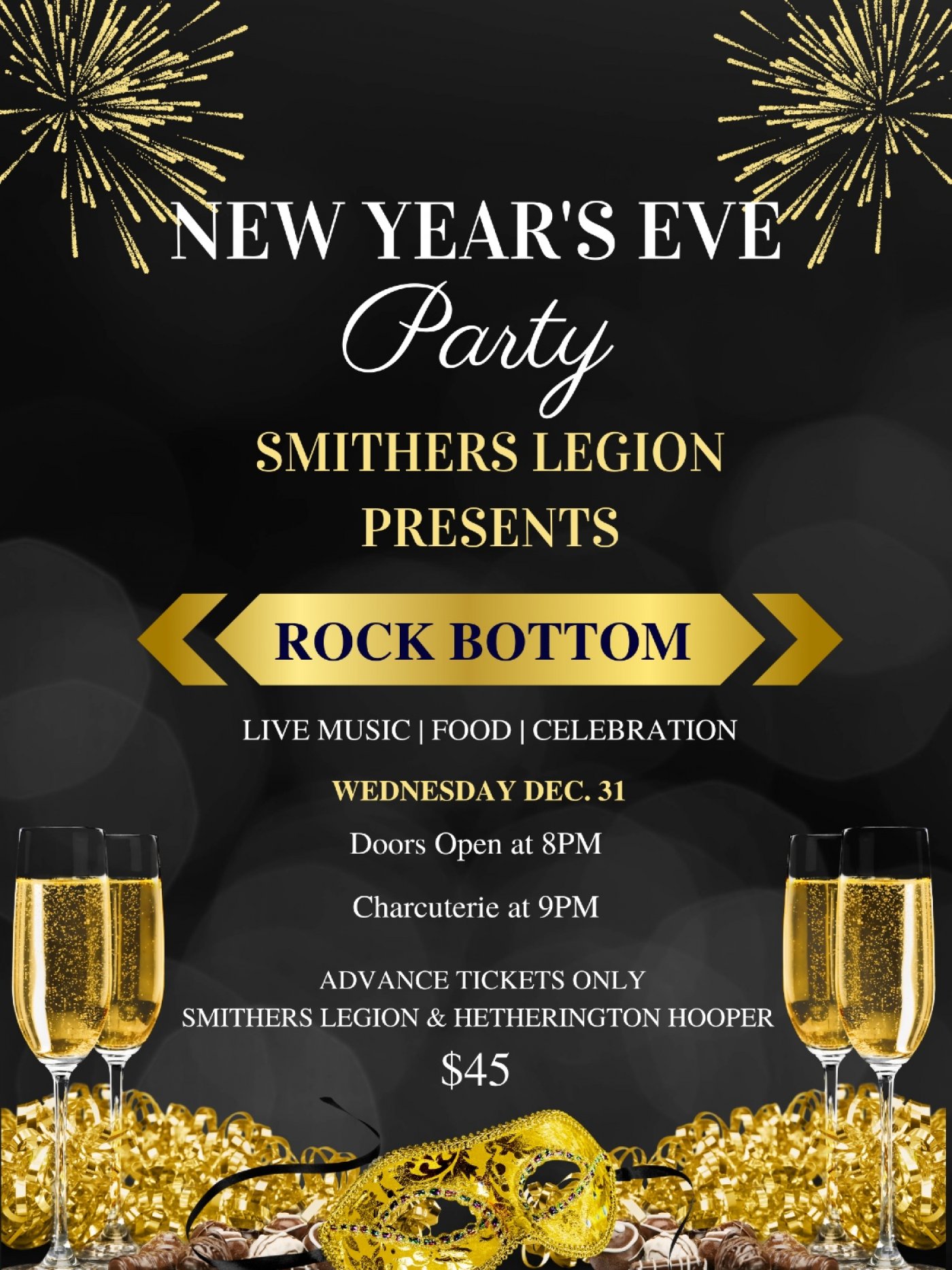 New Year’s Eve Celebration!, 31 December | Event in Smithers | AllEvents