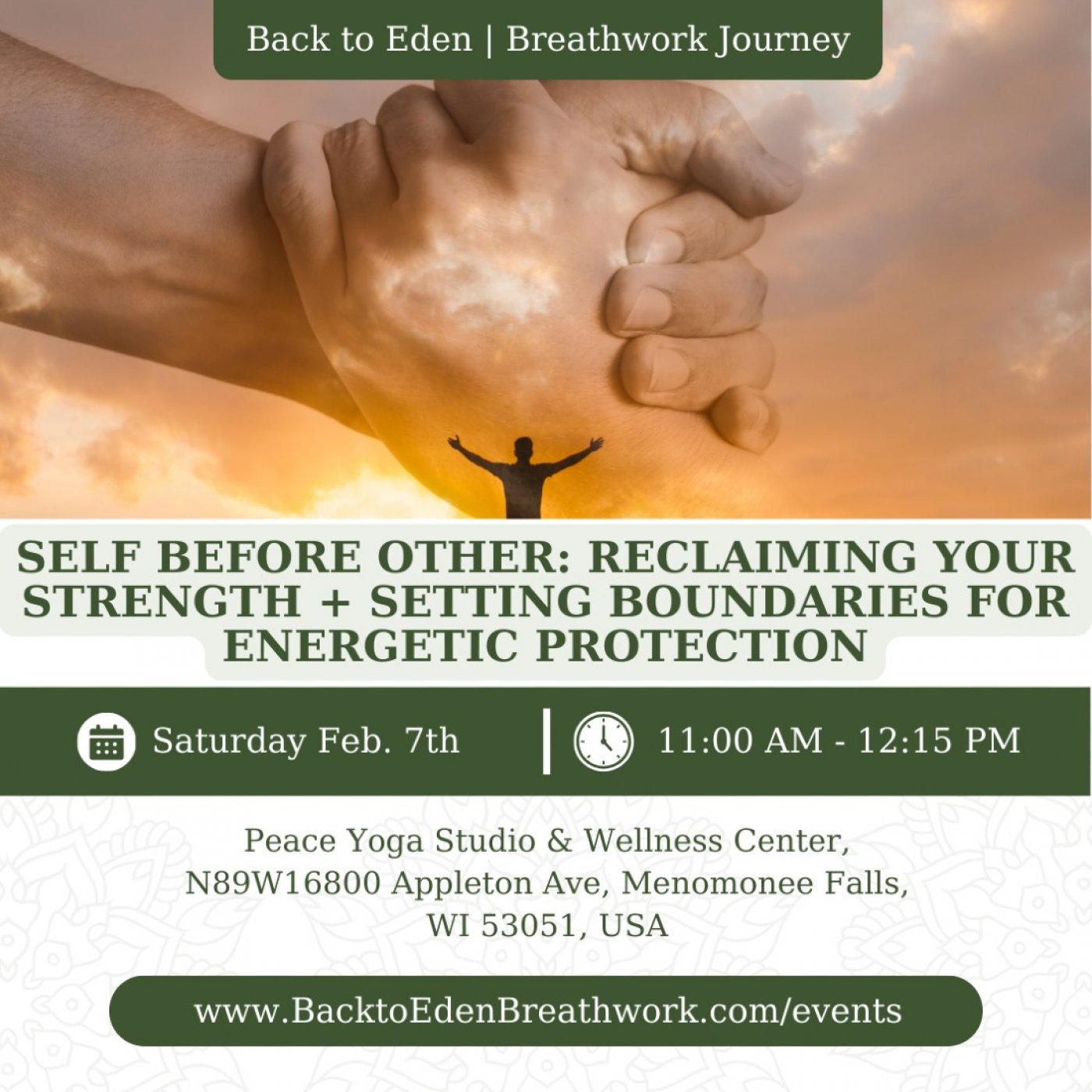 Self Before Other: Reclaiming Your Strength + Setting Boundaries for Energetic Protection, 7 February | AllEvents