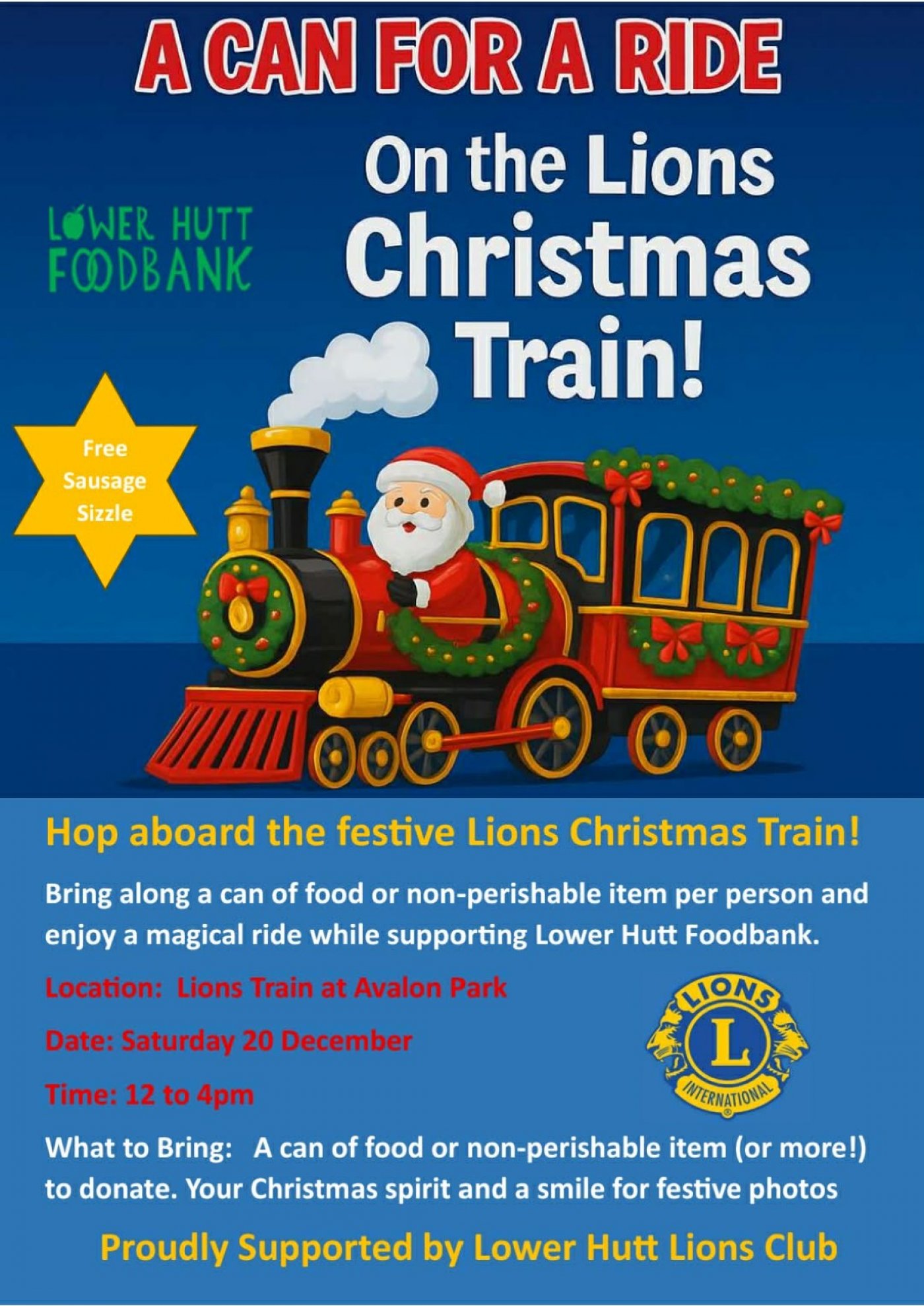 Lions Lower Hutt Christmas Train Ride, 20 December | Event in Lower Hutt | AllEvents