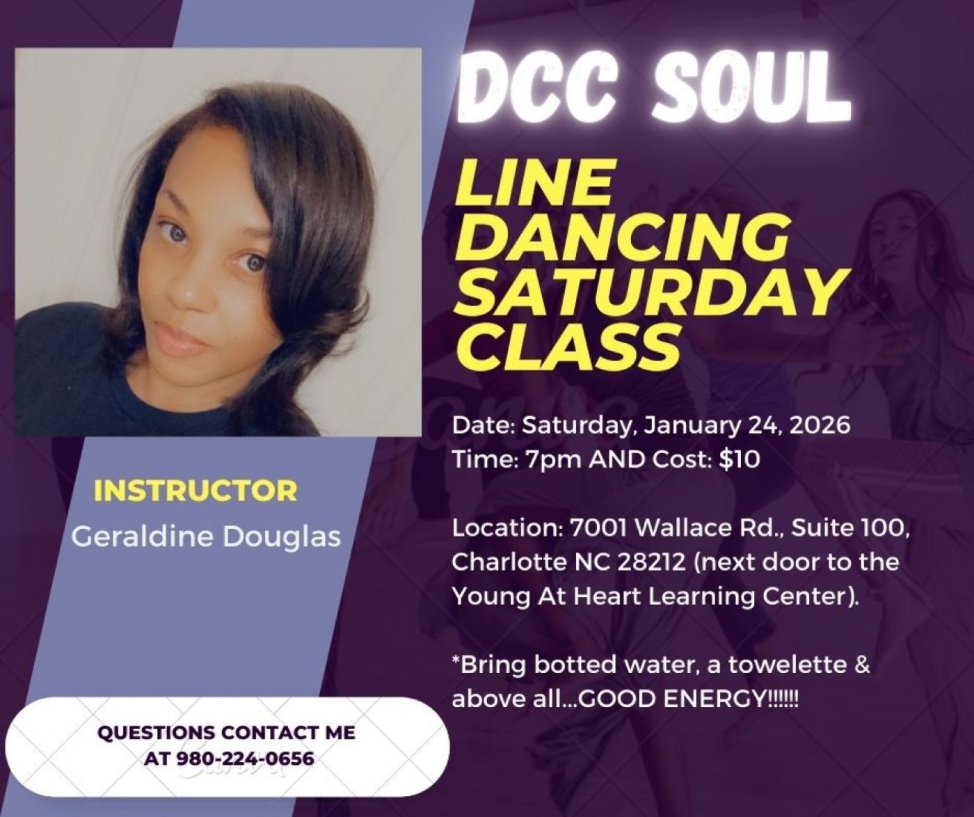 DCC Soul Line Dancing Saturday Class, 24 January | Event in Charlotte | AllEvents
