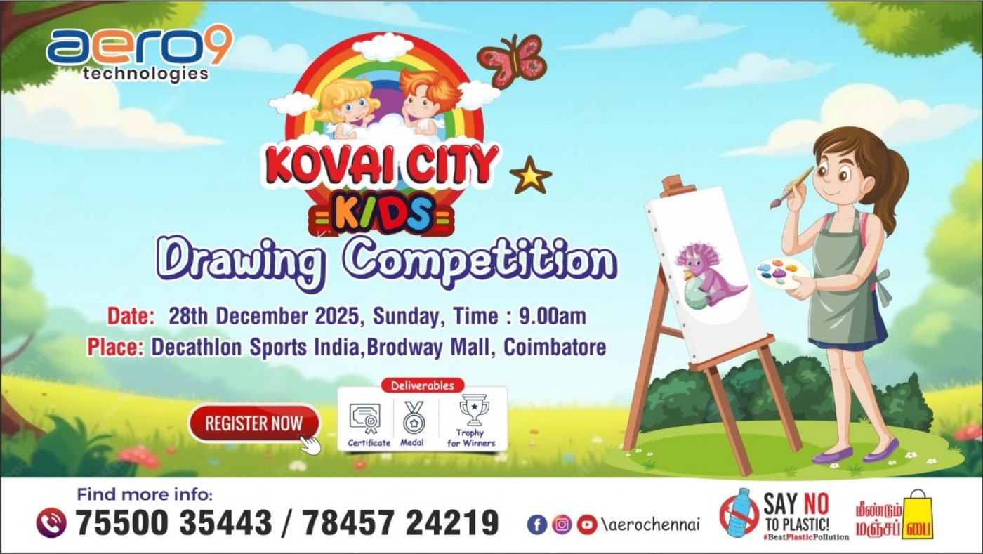 Kovai Kids Drawing Competition, 28 December | Event in Coimbatore | AllEvents