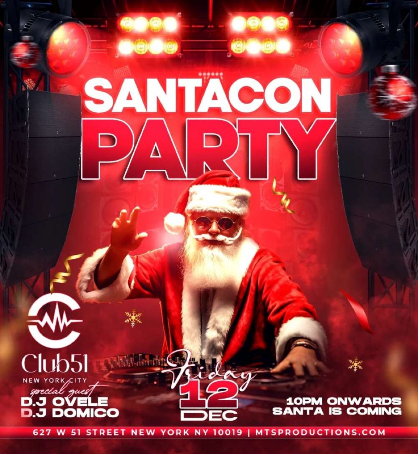SantaCon After Dark: Club 51 NYC Santa Party | December 12th, 12 December | Event in New York | AllEvents