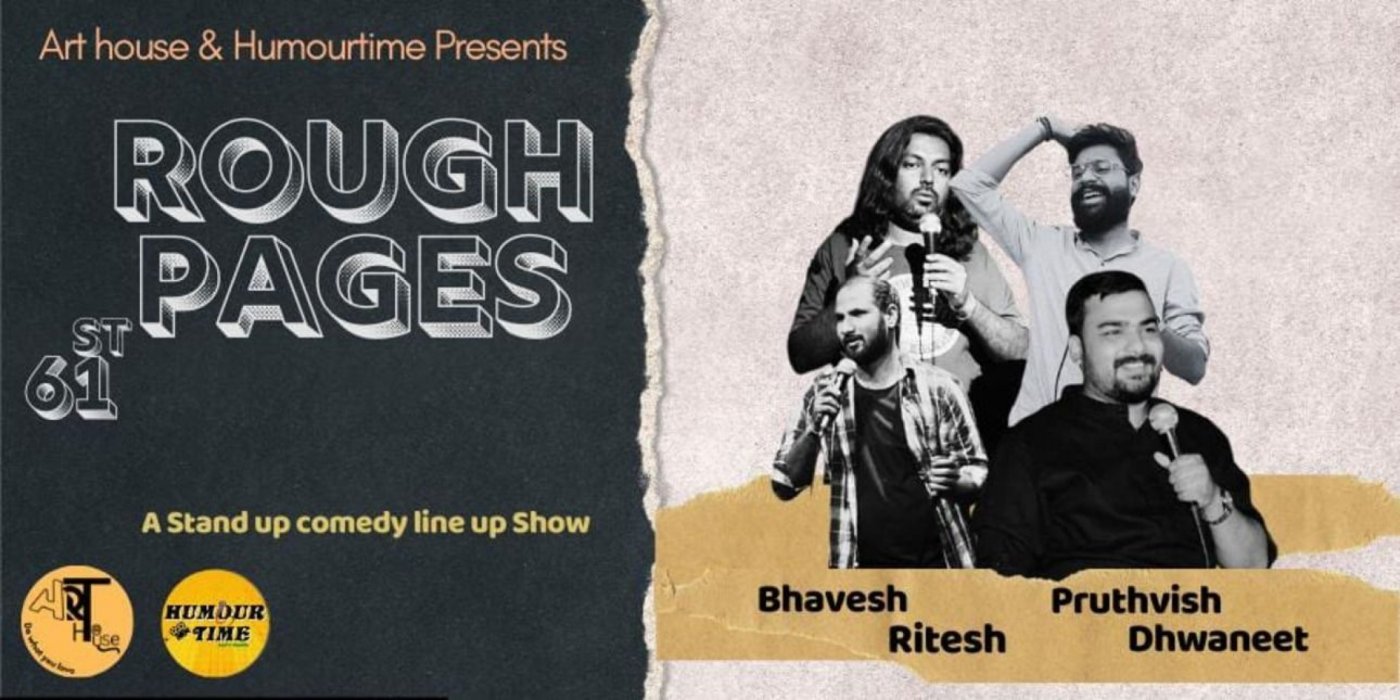Rough Pages - Stand Up Comedy Show , 14 December | Event in Ahmedabad | AllEvents