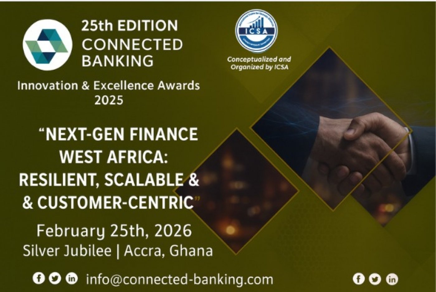 25th Connected Banking Summit – Innovation & Excellence Awards 2026, 25 February | Event in Accra | AllEvents