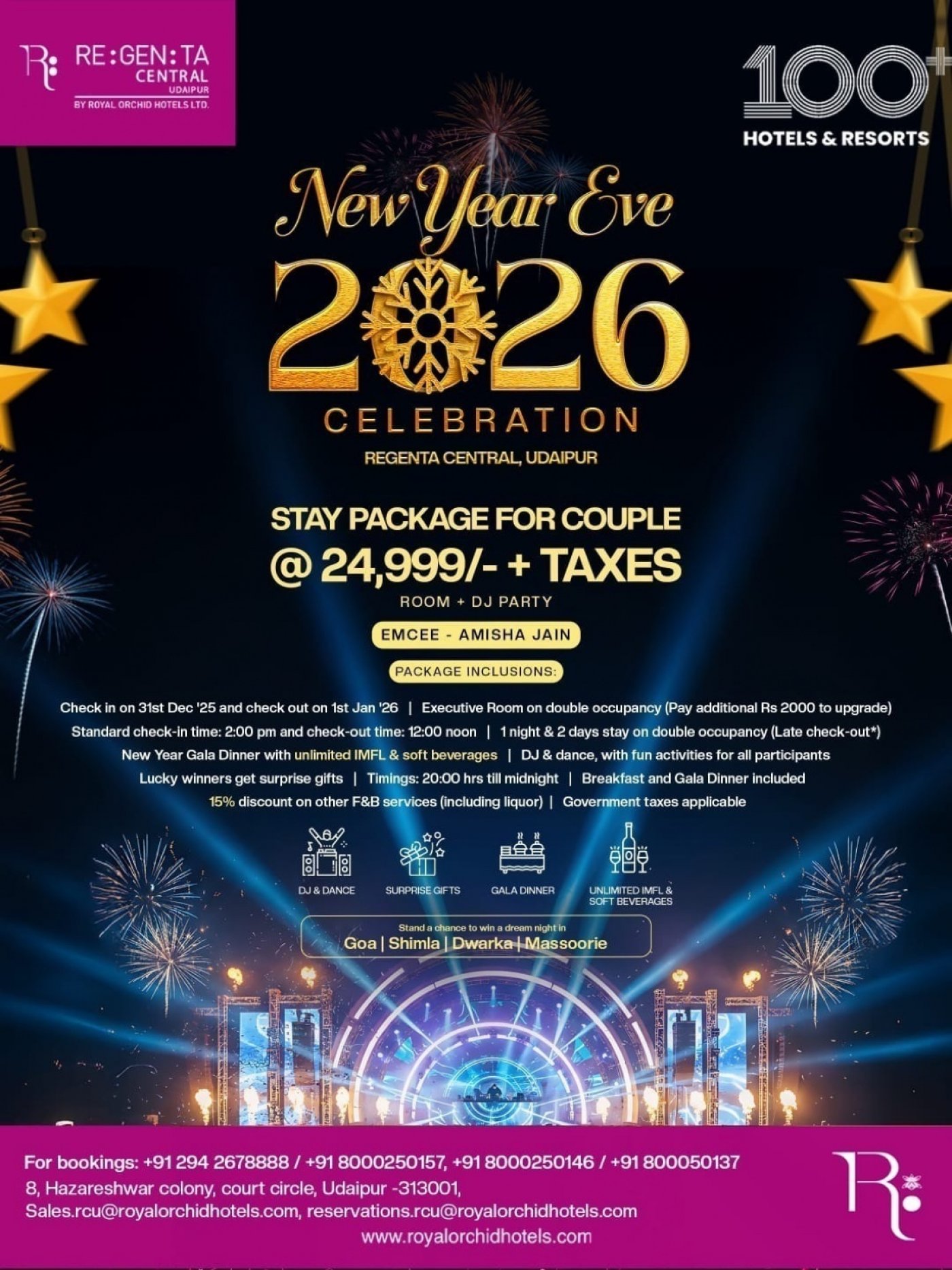 New Year Celebration, 31 December | Event in Udaipur | AllEvents