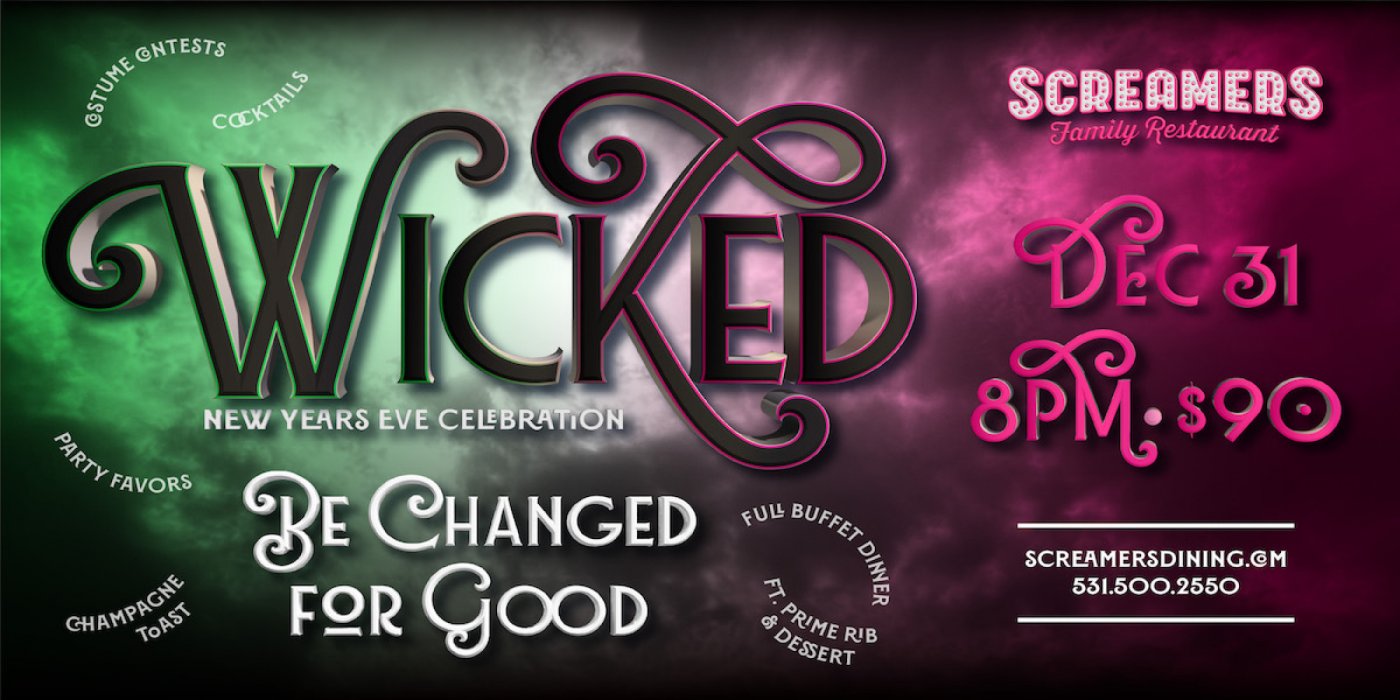 A Wicked New Years Eve for Good!, 31 December | Event in Lincoln | AllEvents