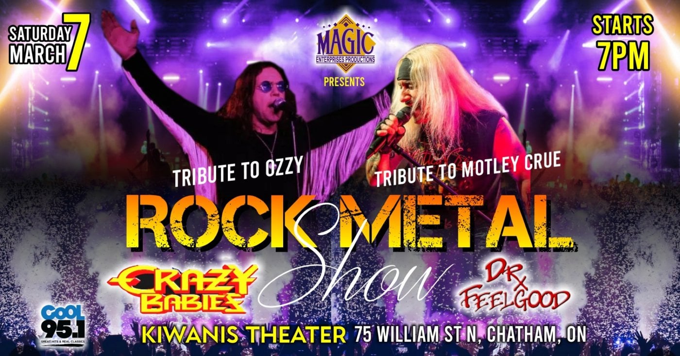 Ozzy Osbourne and Motley Crue Tribute, 7 March | Event in Chatham | AllEvents