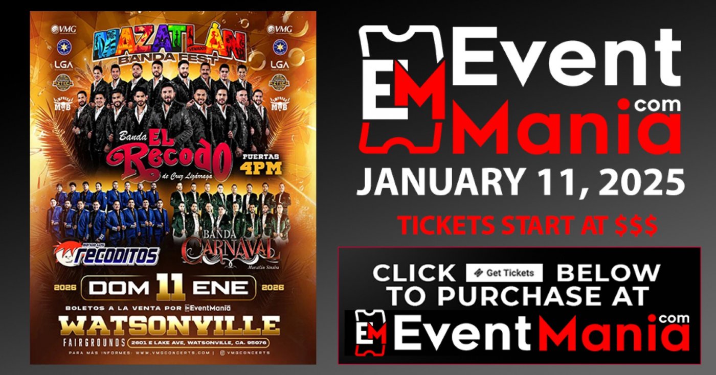 Mazatlan Banda Fest - Banda El Recodo, Los Recoditos - Watsonville, CA, 11 January | Event in Watsonville