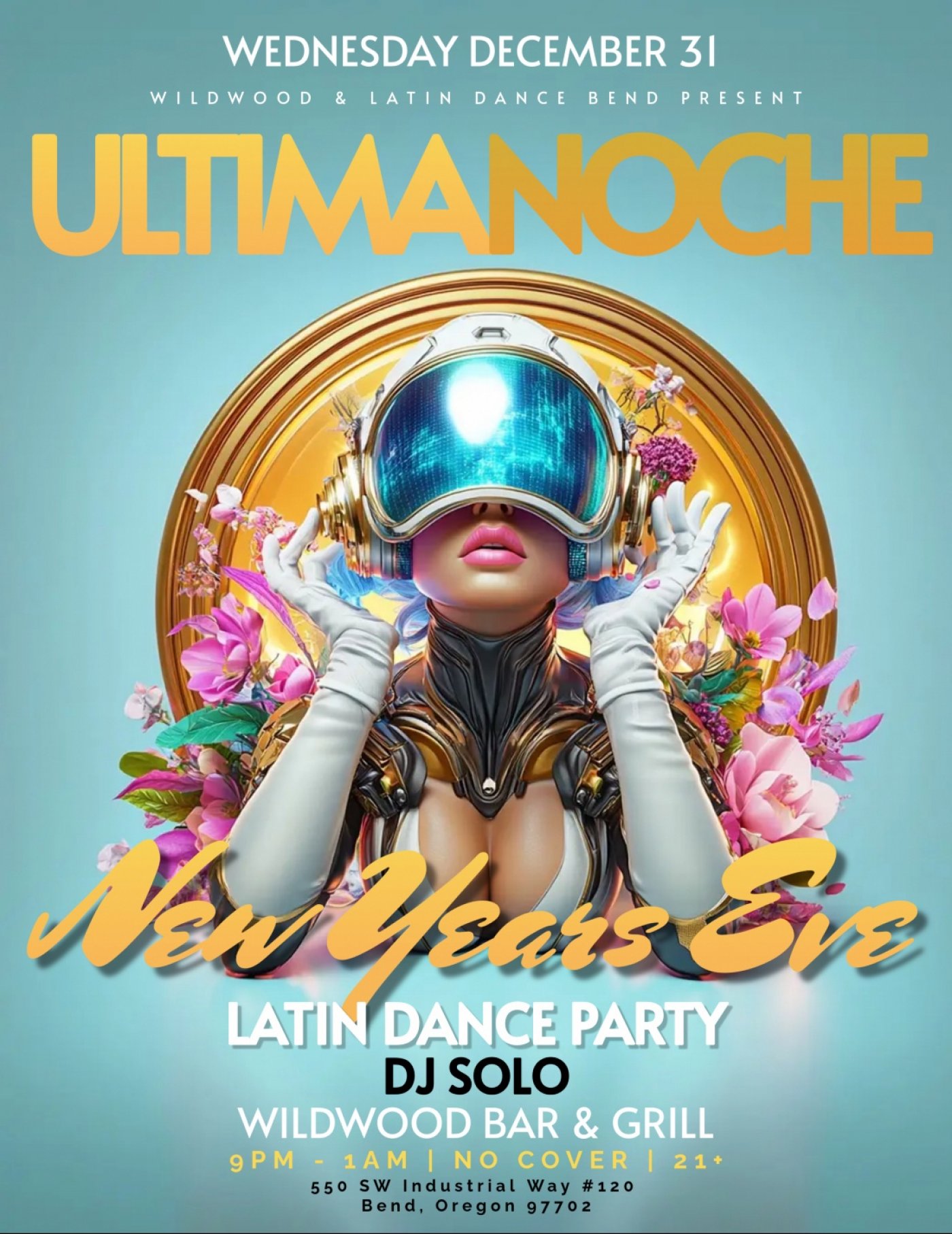 ULTIMA NOCHE: NYE LATIN DANCE PARTY , 31 December | Event in Bend | AllEvents