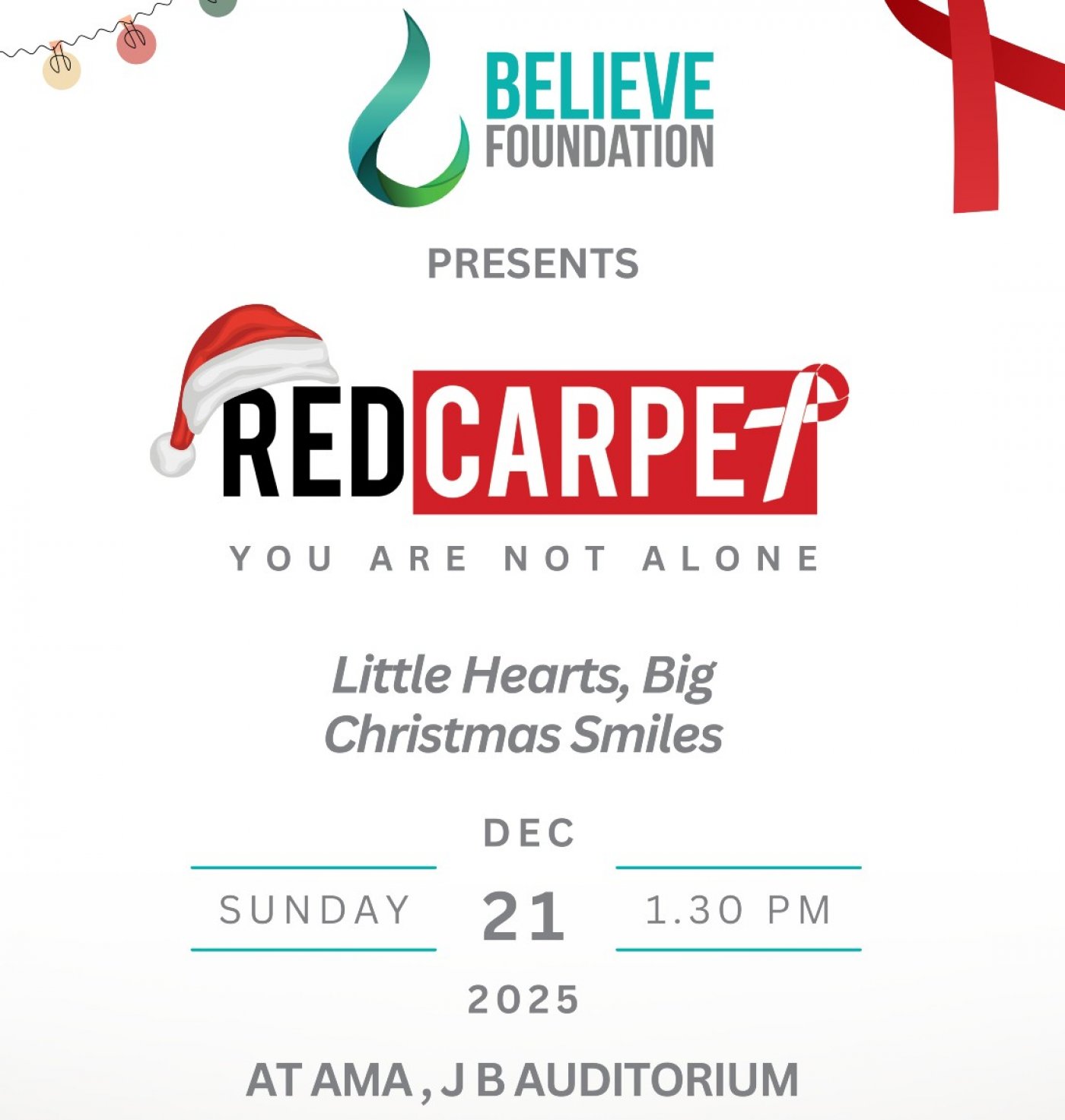 Red Carpet Event: “You Are Not Alone”, 21 December | Event in Ahmedabad | AllEvents