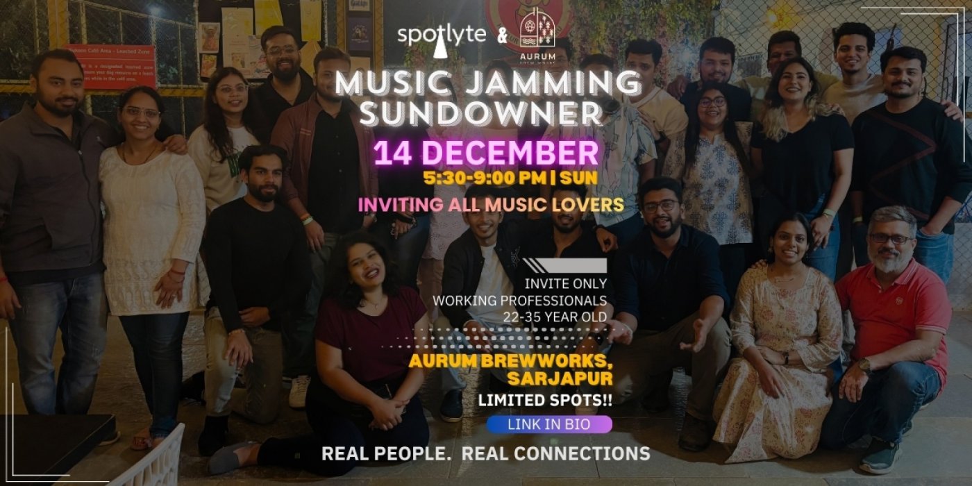 Spotlyte Musical Jamming Sundowner on Aurum's Rooftop, 14 December | Event in Bangalore | AllEvents