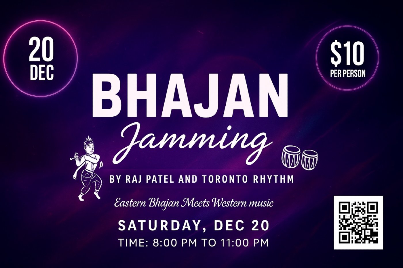 Bhajan Jamming by Toronto Rhythm, 20 December | Event in Toronto | AllEvents