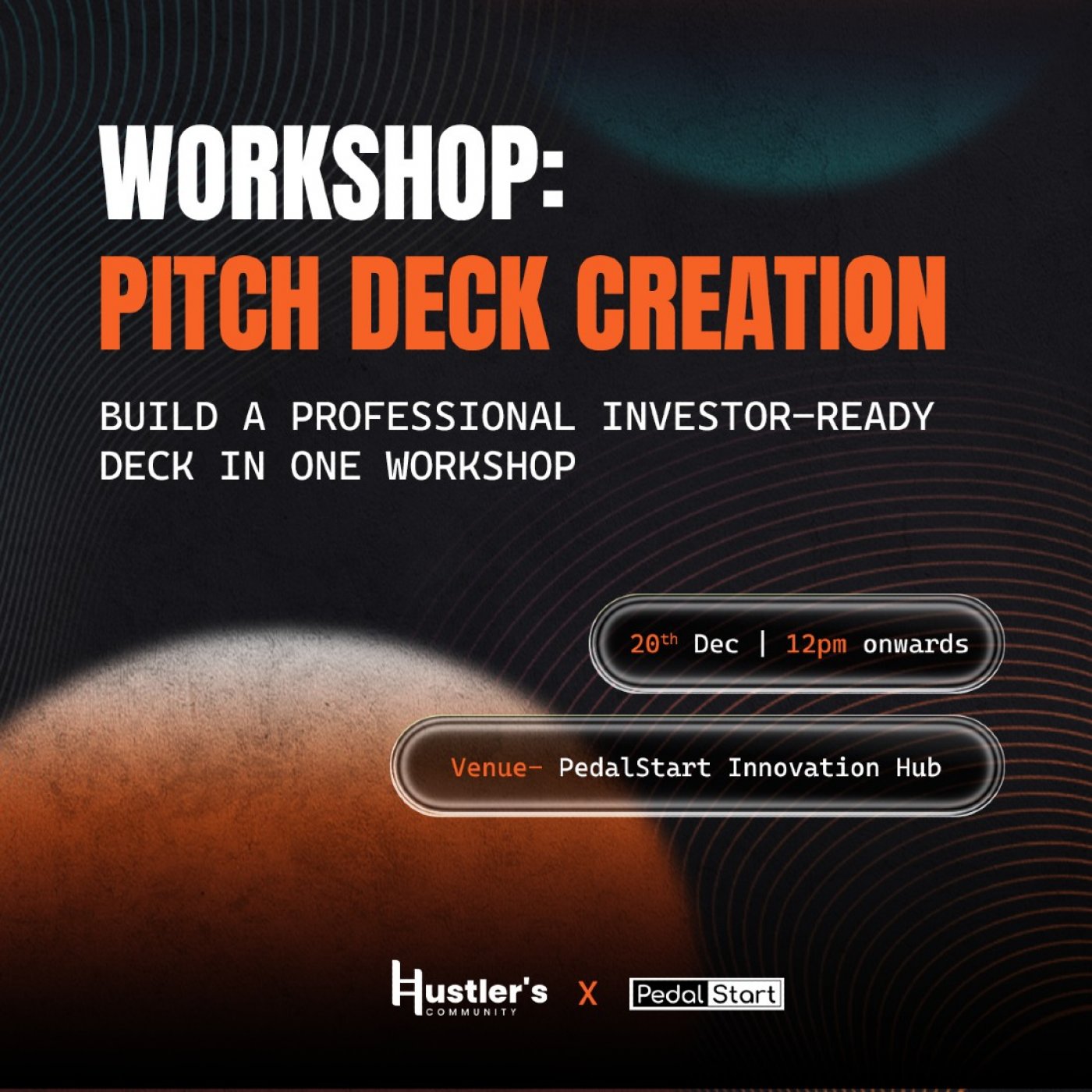 Workshop- PITCH CREATION, 20 December | Event in Bangalore | AllEvents