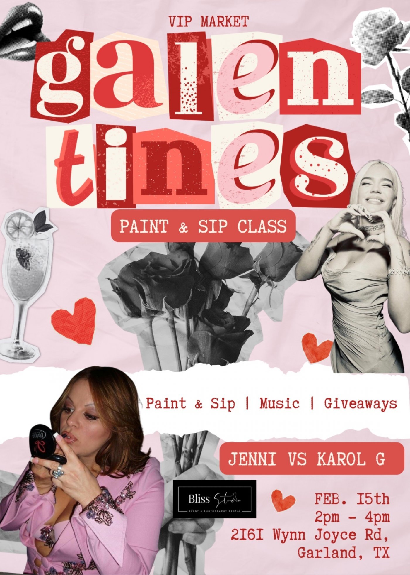 GALENTINES PAINT AND SIP JENNY VS KAROL G